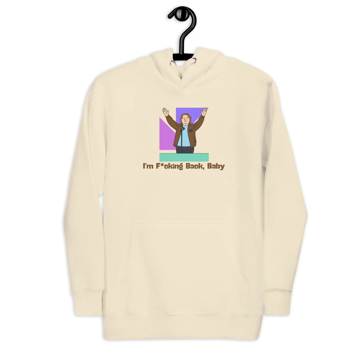 Lewis Capaldi "I'm Back" Unisex Cotton Polyester Hoodie | White Alcyone213k