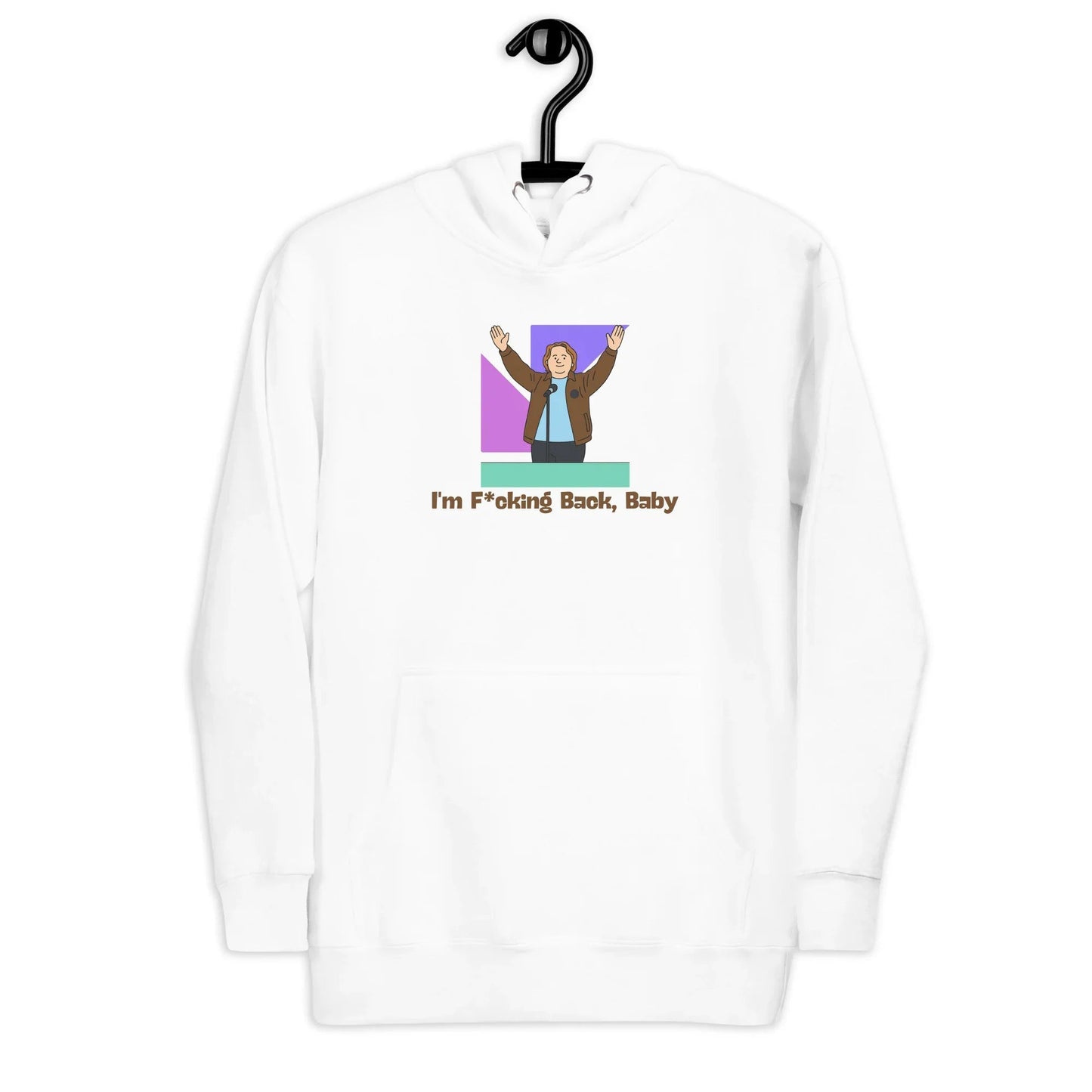 Lewis Capaldi "I'm Back" Unisex Cotton Polyester Hoodie | White Alcyone213k