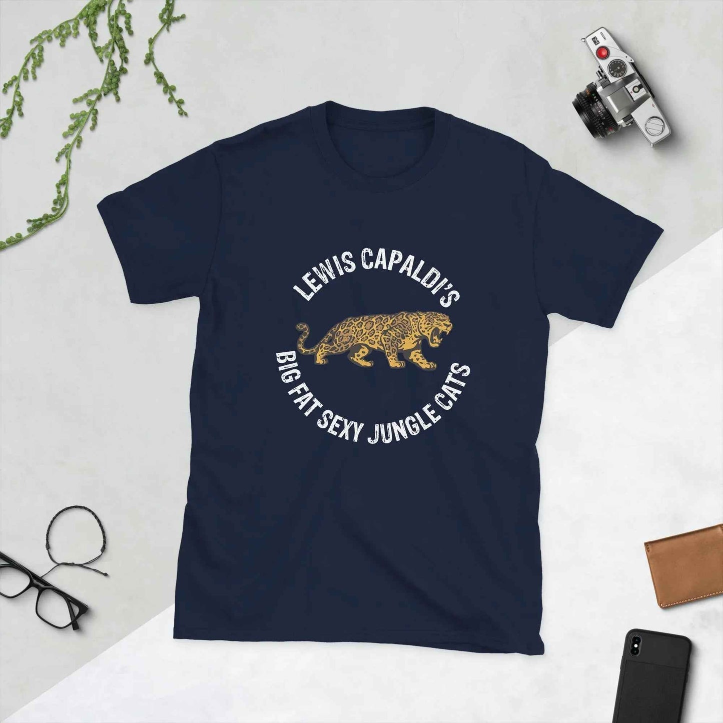 Lewis Capaldi Jungle Cats T-Shirt | Alcyone213k Sustainable Cotton Tee T-shirt Alcyone213k
