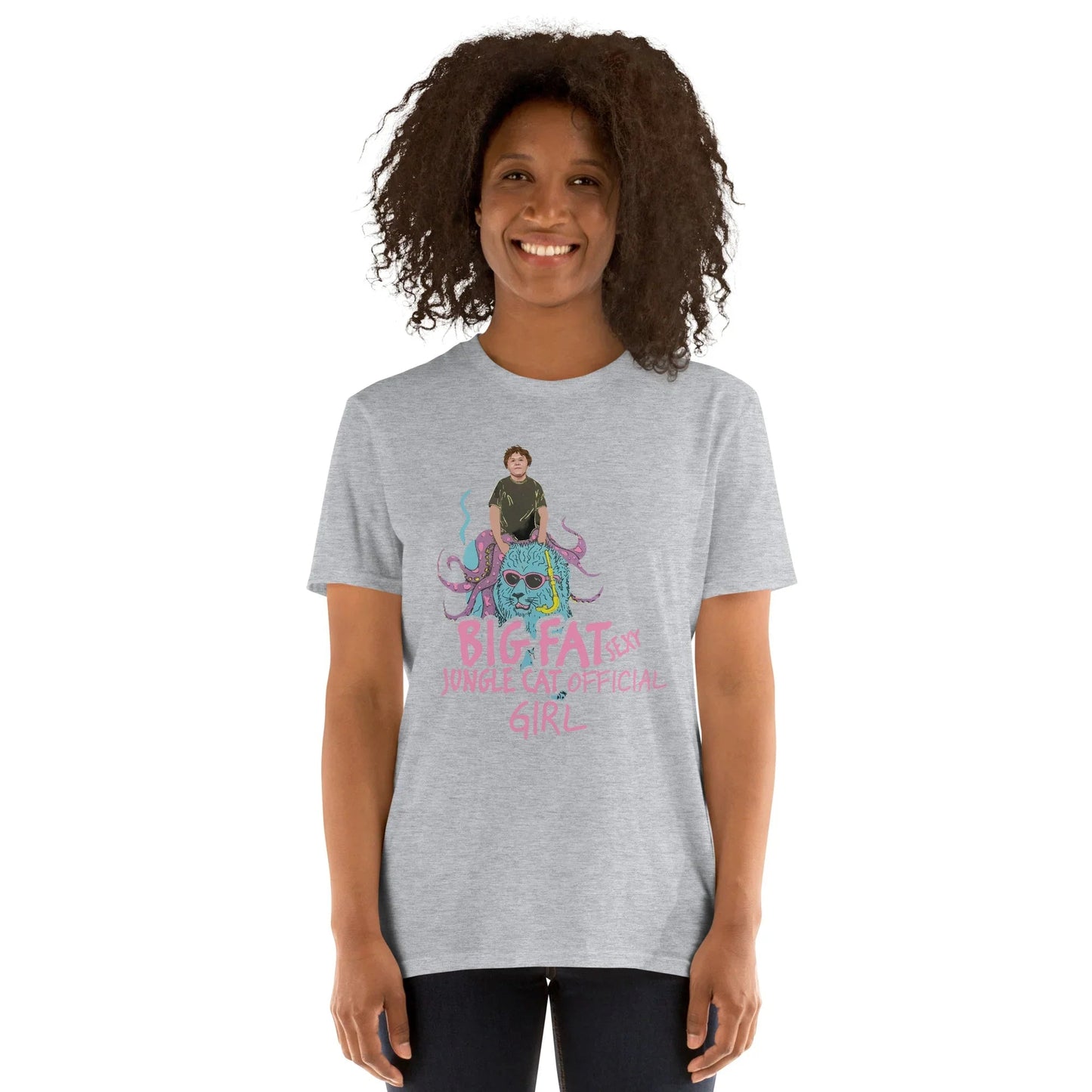 Lewis Capaldi "Big Fat Sexy Jungle Cats" Official Girl T-Shirt | Cotton Graphic Tee T-shirt Alcyone213k