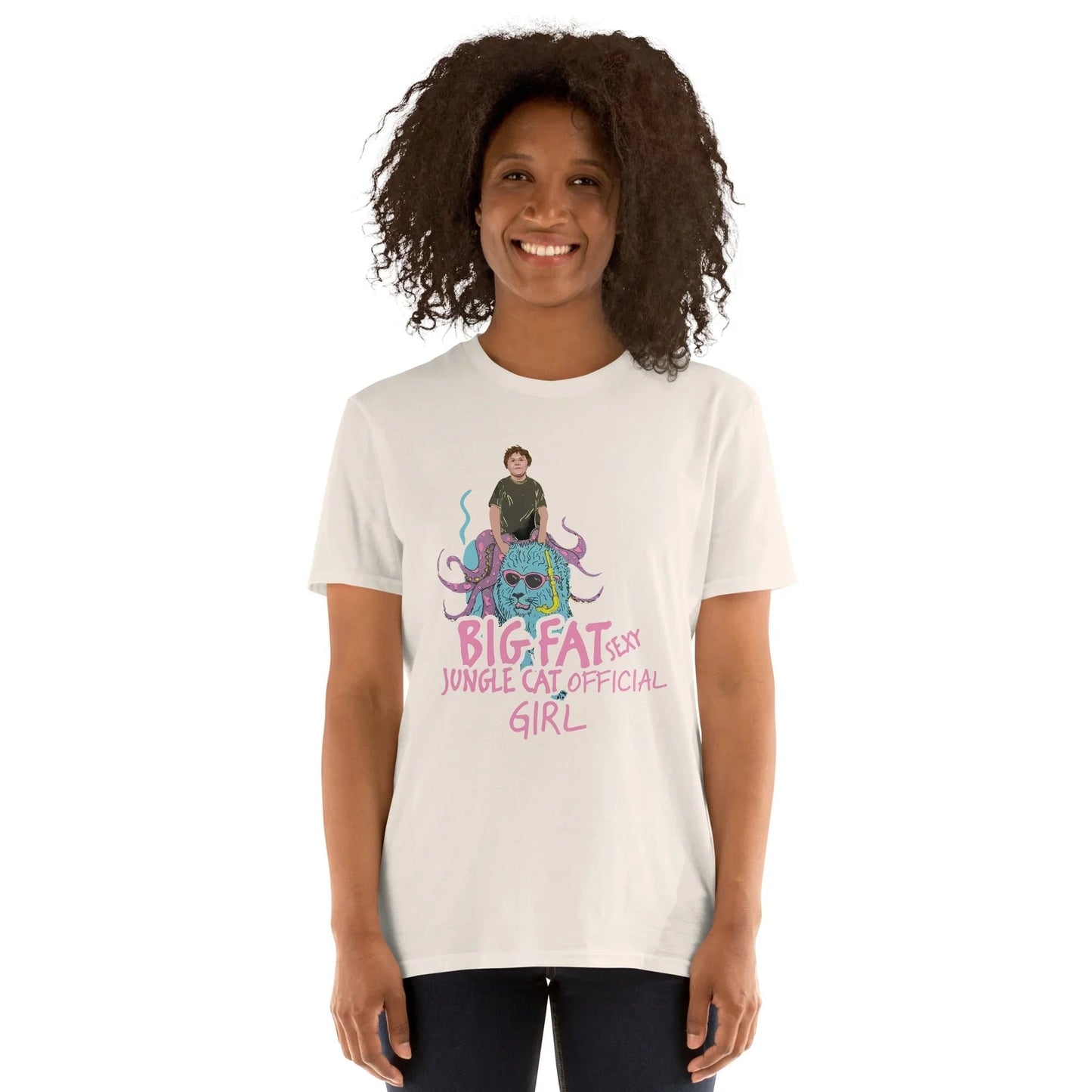 Lewis Capaldi "Big Fat Sexy Jungle Cats" Official Girl T-Shirt | Cotton Graphic Tee T-shirt Alcyone213k