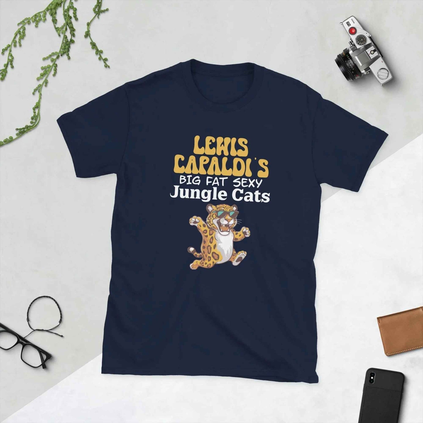 Lewis Capaldi Jungle Cats Graphic Tour T-Shirt | 100% Cotton T-shirt Alcyone213k