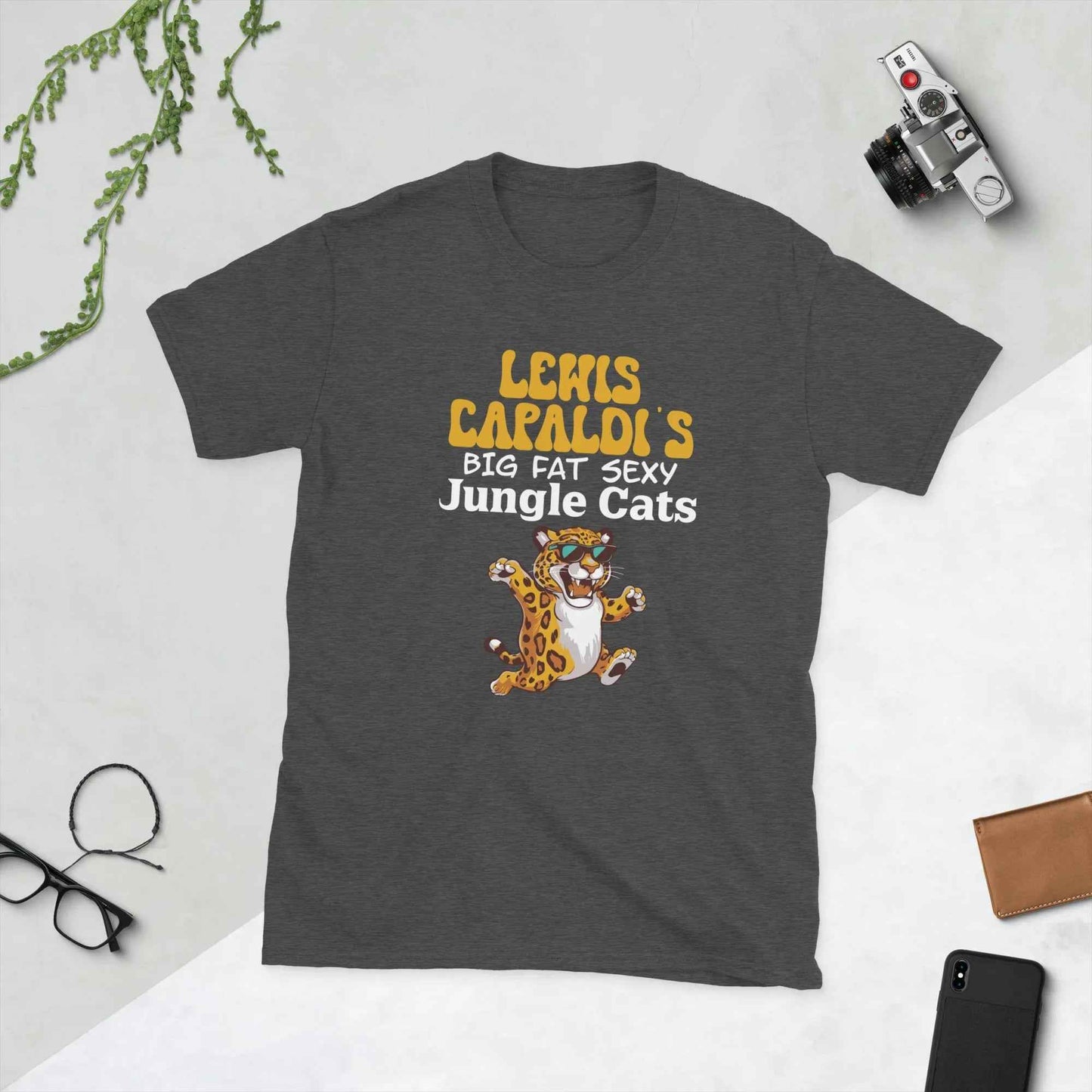 Lewis Capaldi Jungle Cats Graphic Tour T-Shirt | 100% Cotton T-shirt Alcyone213k
