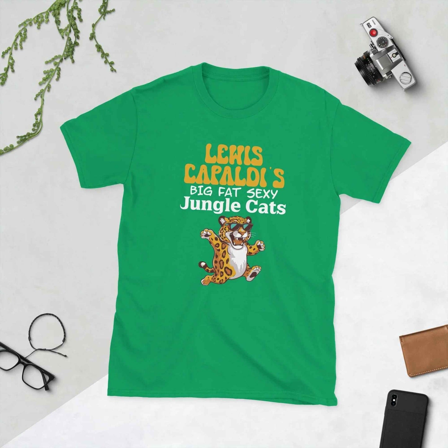 Lewis Capaldi Jungle Cats Graphic Tour T-Shirt | 100% Cotton T-shirt Alcyone213k