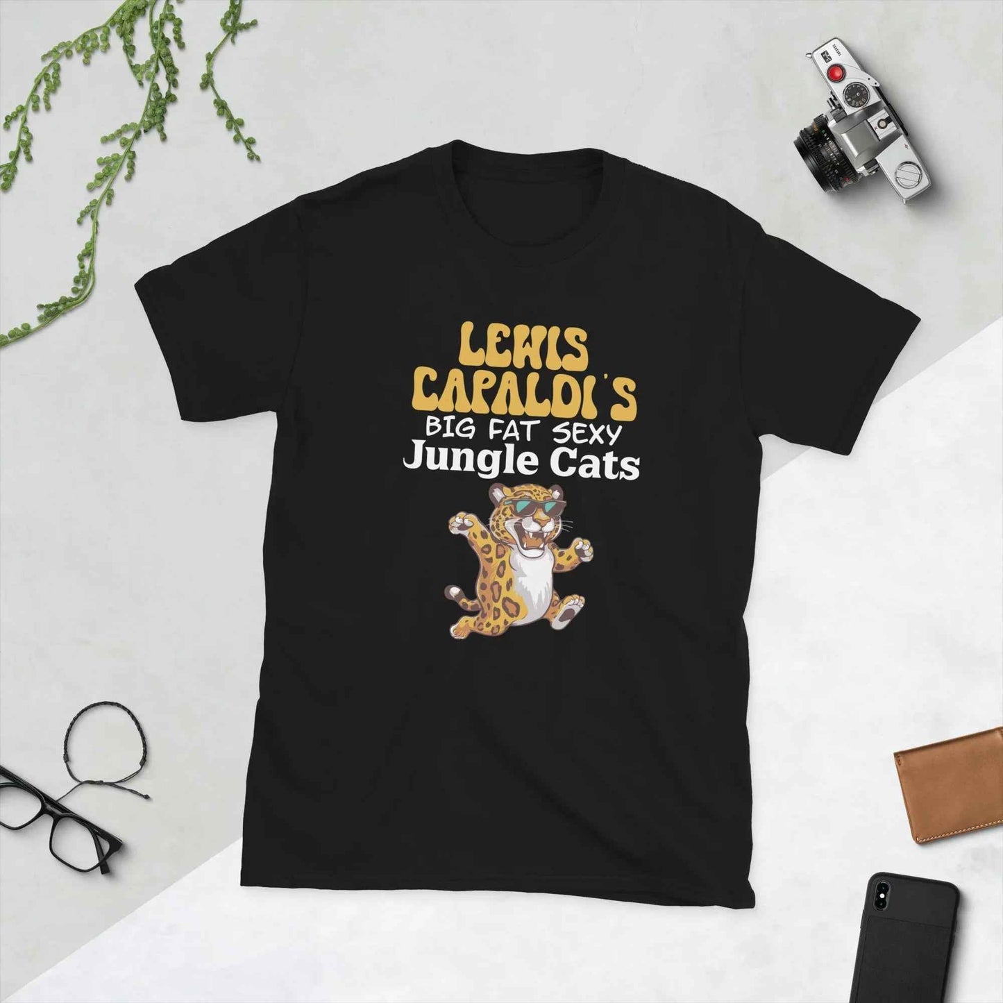 Lewis Capaldi Jungle Cats Graphic Tour T-Shirt | 100% Cotton T-shirt Alcyone213k
