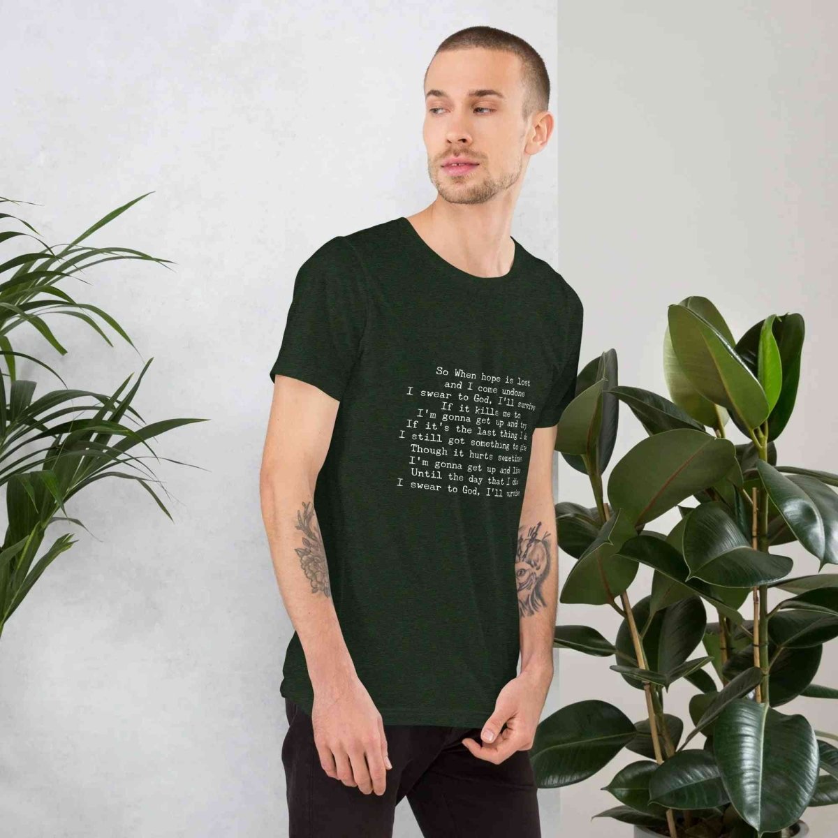 Lewis Capaldi Lyrics T-Shirt | Black Cotton Tee for Fans Alcyone213k