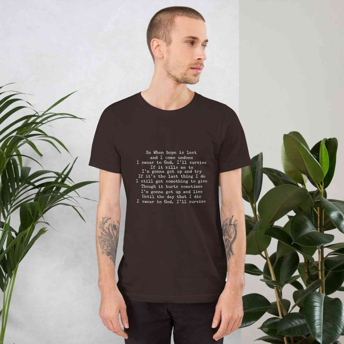 Lewis Capaldi Lyrics T-Shirt | Black Cotton Tee for Fans Alcyone213k