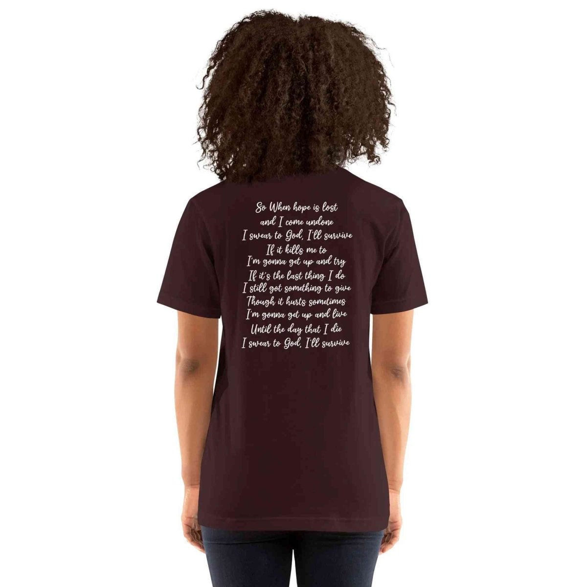 Lewis Capaldi "Survive" Lyric T-Shirt | Unisex Cotton Blend Fan Tee Alcyone213k