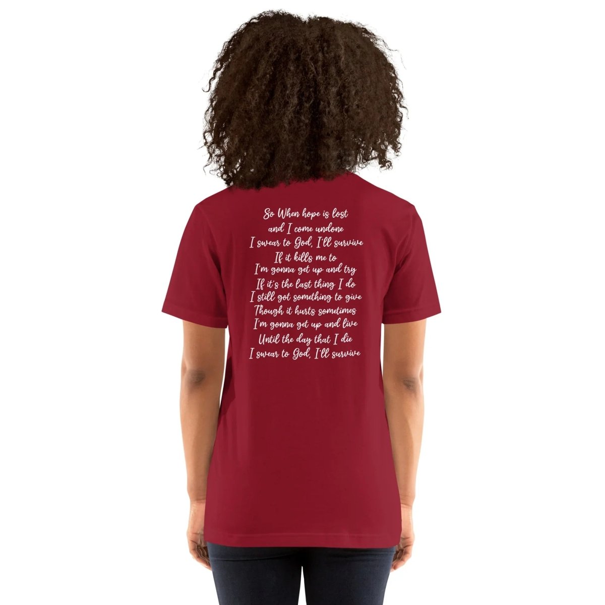 Lewis Capaldi "Survive" Lyric T-Shirt | Unisex Cotton Blend Fan Tee Alcyone213k