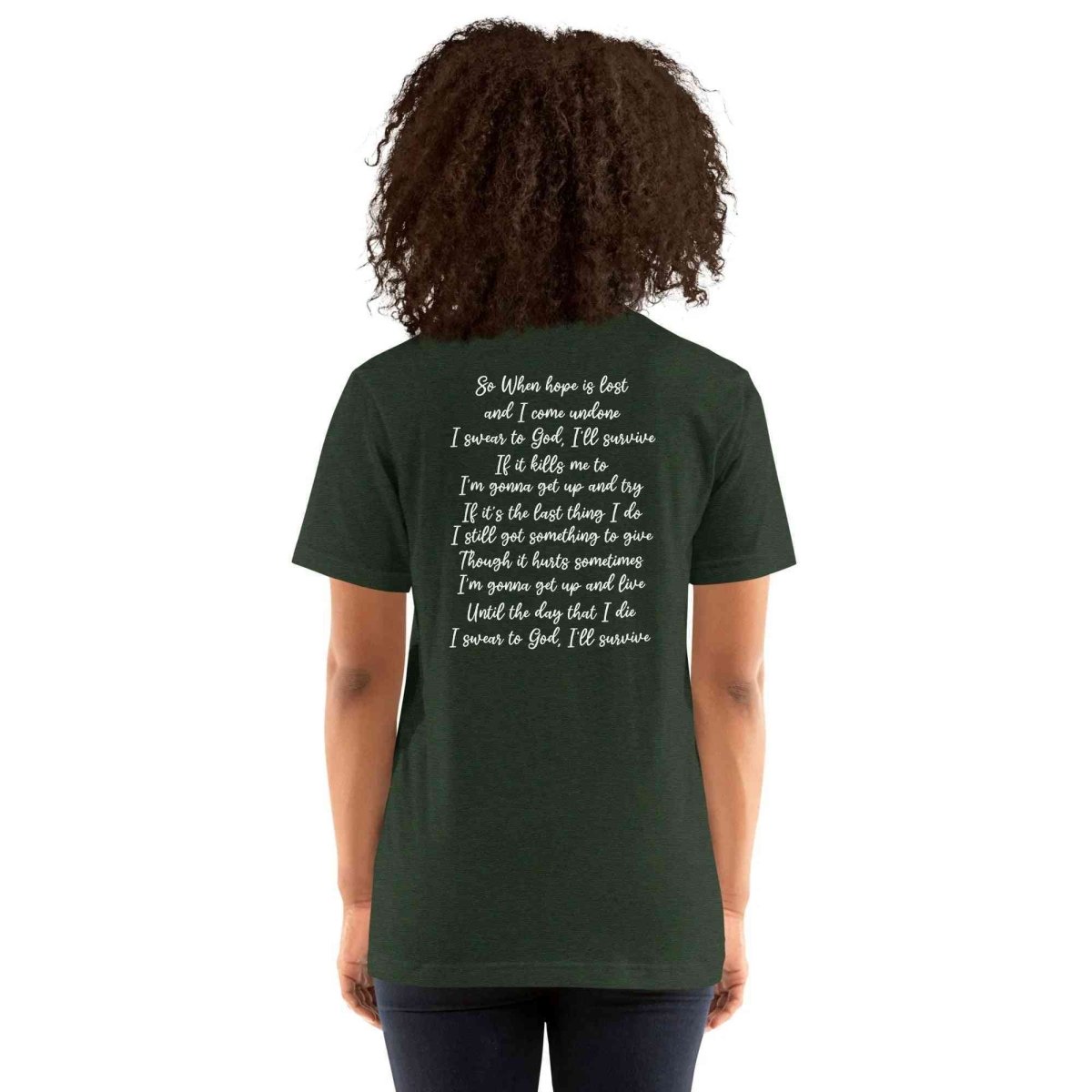 Lewis Capaldi "Survive" Lyric T-Shirt | Unisex Cotton Blend Fan Tee Alcyone213k