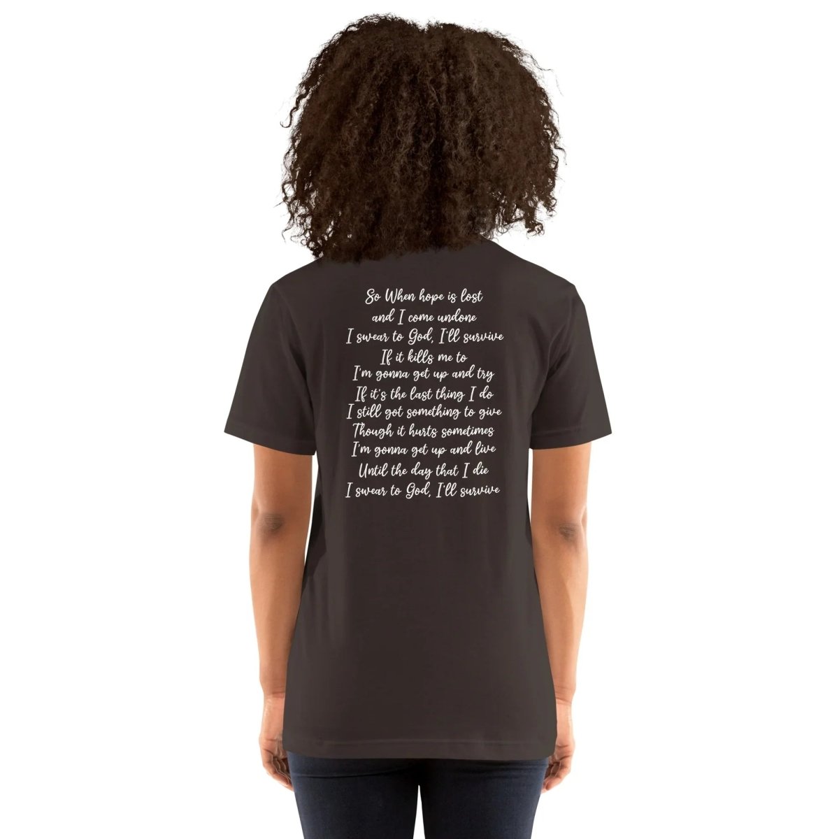 Lewis Capaldi "Survive" Lyric T-Shirt | Unisex Cotton Blend Fan Tee Alcyone213k