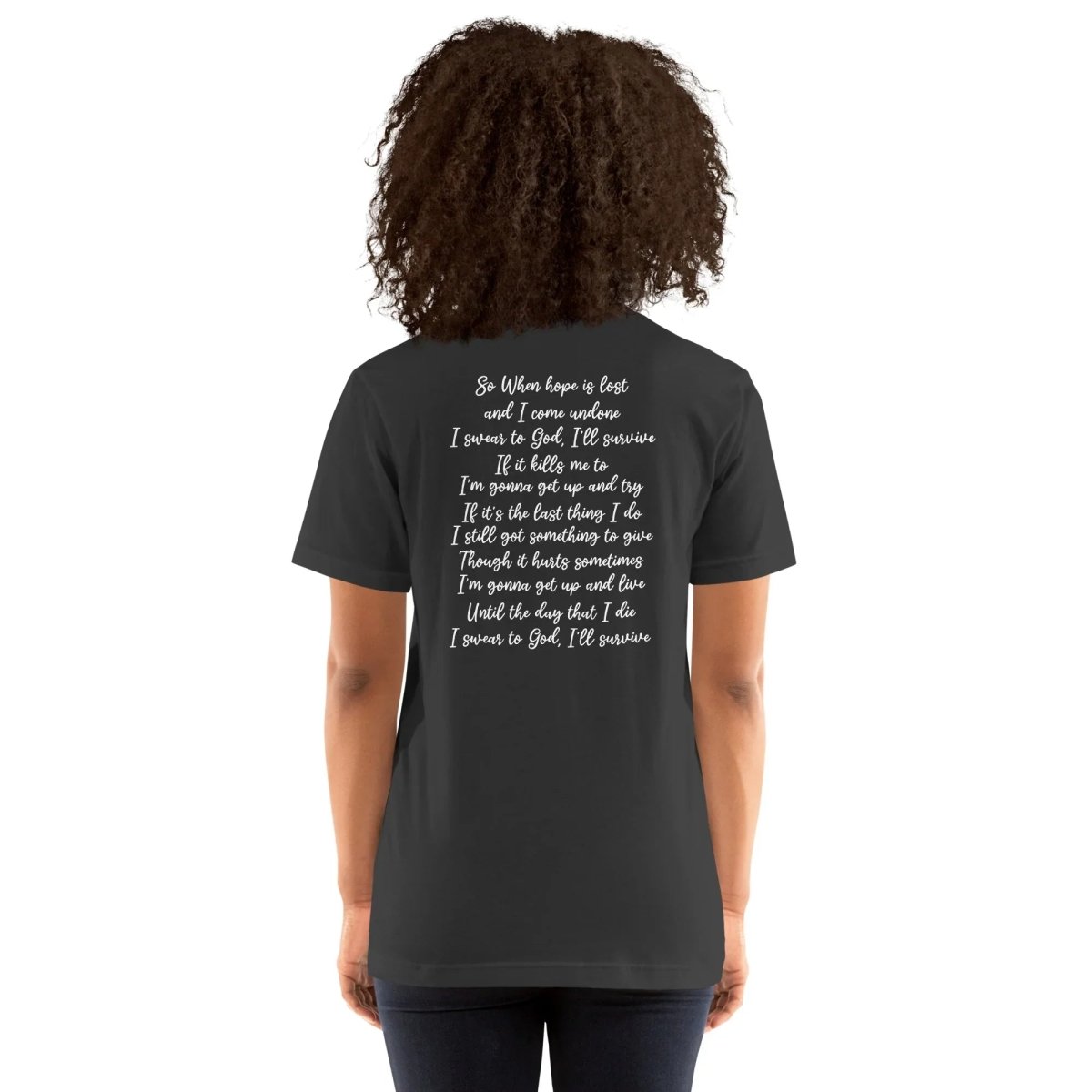 Lewis Capaldi "Survive" Lyric T-Shirt | Unisex Cotton Blend Fan Tee Alcyone213k
