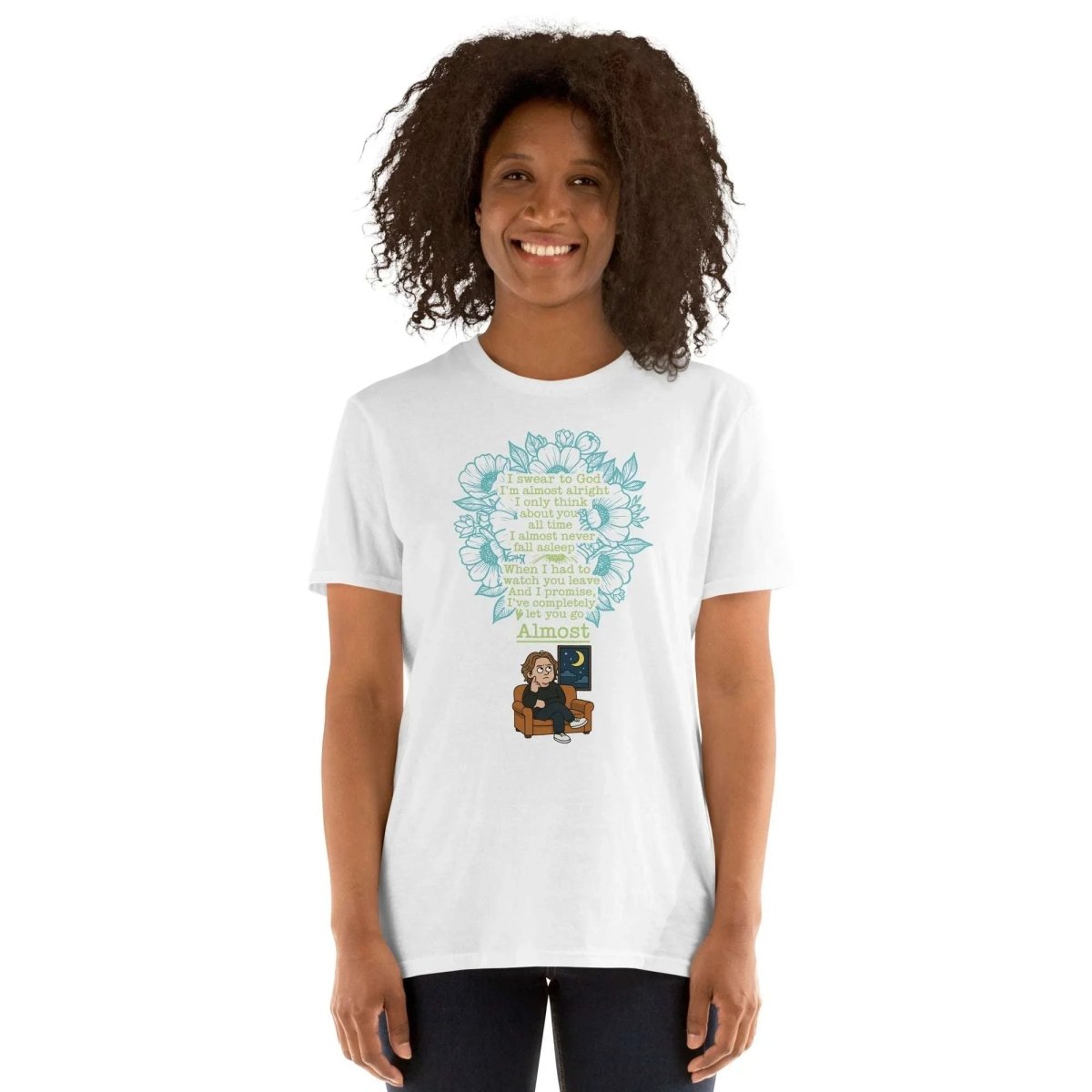 Lewis Capaldi T-Shirt | Unisex Cotton Tee with Floral Lyric Design T-shirt Alcyone213k