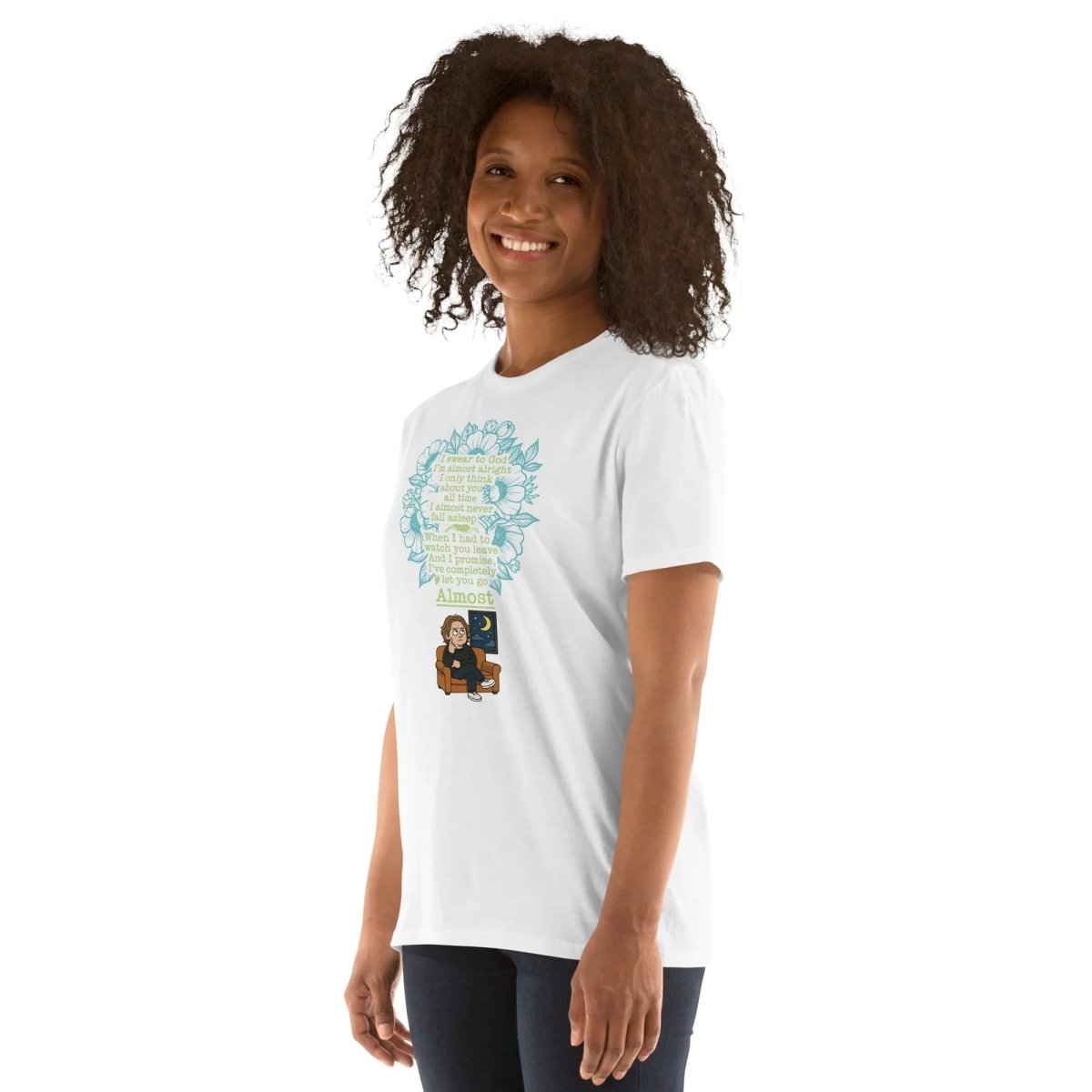 Lewis Capaldi T-Shirt | Unisex Cotton Tee with Floral Lyric Design T-shirt Alcyone213k