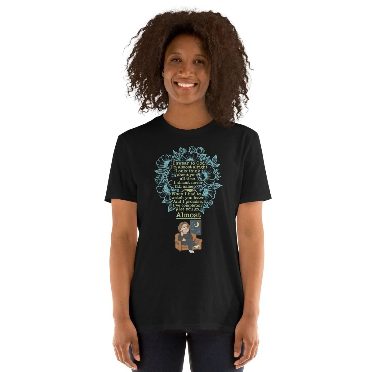Lewis Capaldi T-Shirt | Unisex Cotton Tee with Floral Lyric Design T-shirt Alcyone213k
