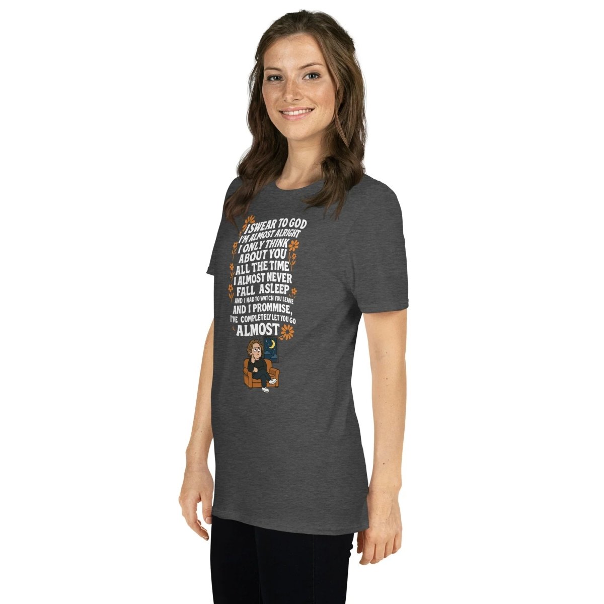 Lewis Capaldi "Almost" Lyrics T-Shirt | Unisex Short-Sleeve Tee T-shirt Alcyone213k