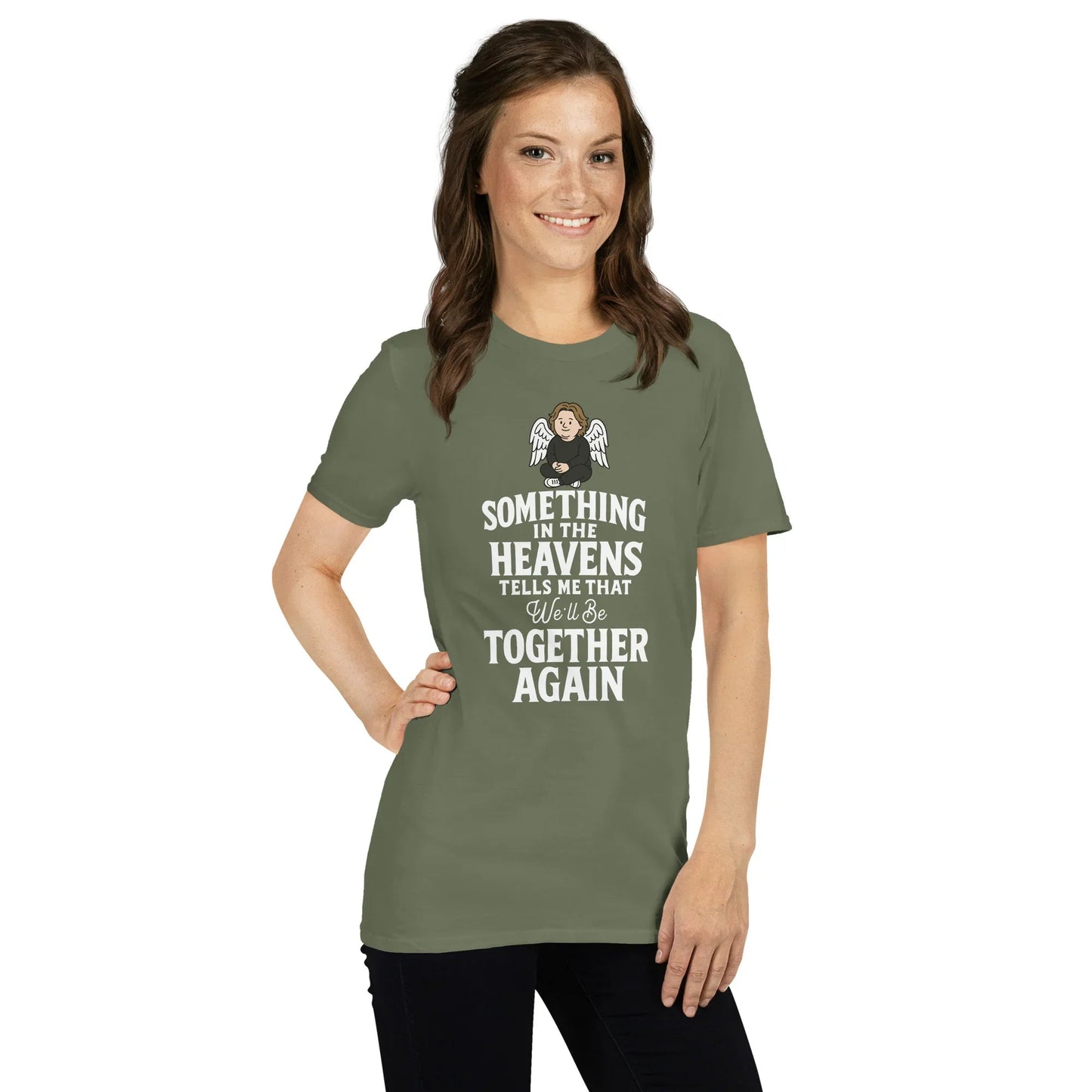 Lewis Capaldi "Something In The Heavens" Lyric T-Shirt - Unisex Cotton Tee T-shirt Alcyone213k