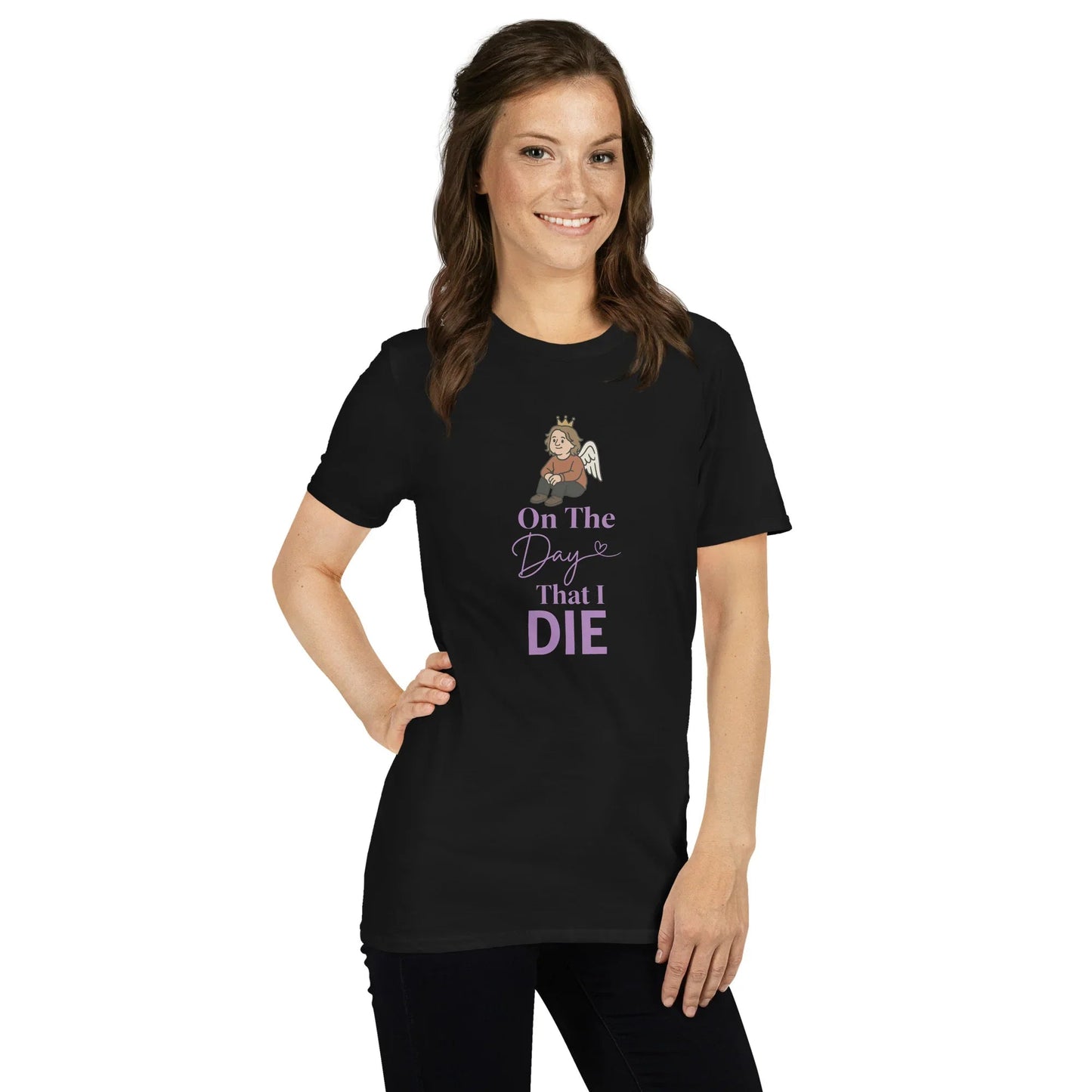 Lewis Capaldi "On The Day That I Die" Lyric T-Shirt - Unisex Short-Sleeve Cotton Tee T-shirt Alcyone213k
