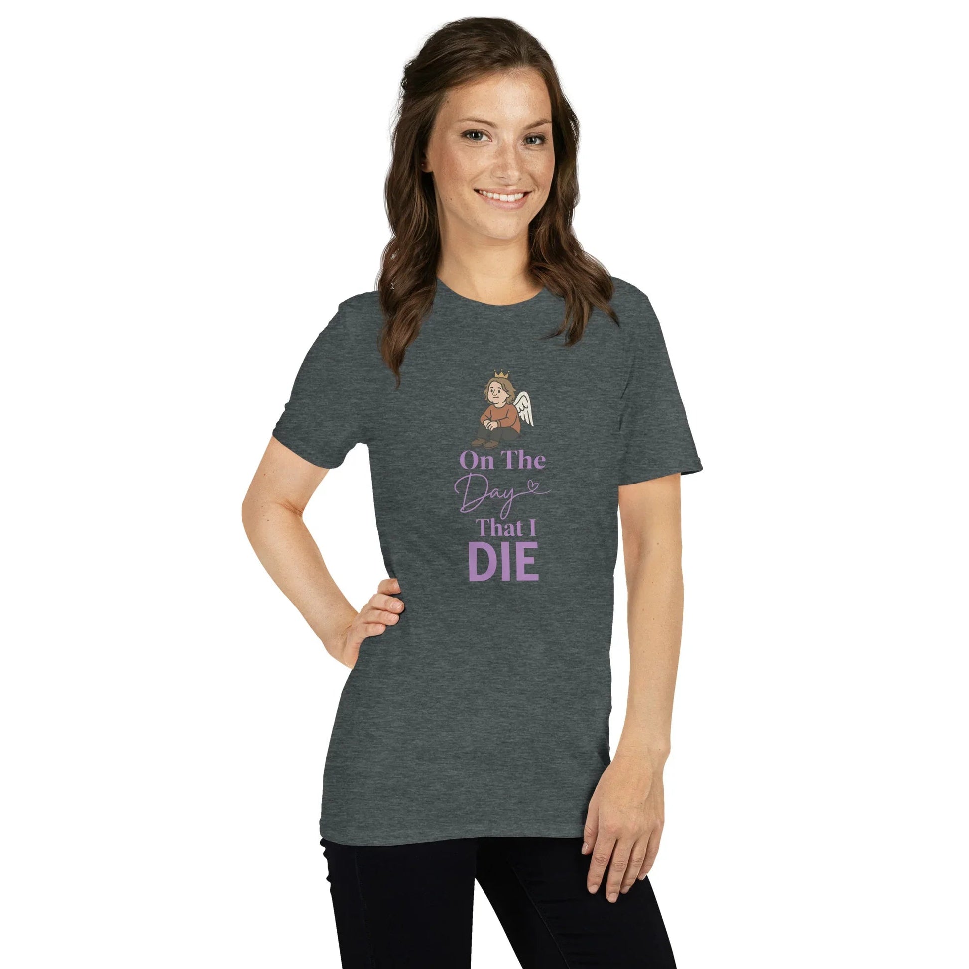 Lewis Capaldi "On The Day That I Die" Lyric T-Shirt - Unisex Short-Sleeve Cotton Tee T-shirt Alcyone213k