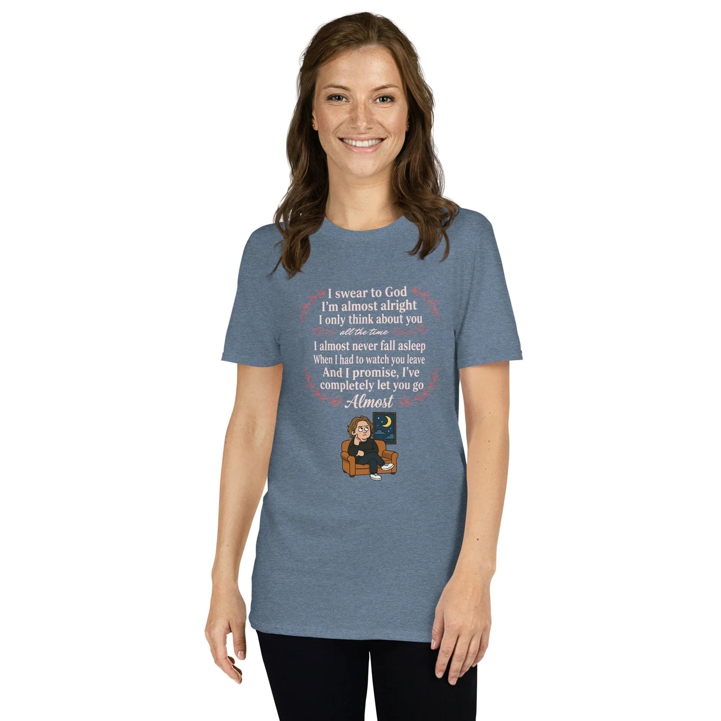 Lewis Capaldi "Almost Lyrics" Cotton Unisex T-Shirt | Fan Merch T-shirt Alcyone213k