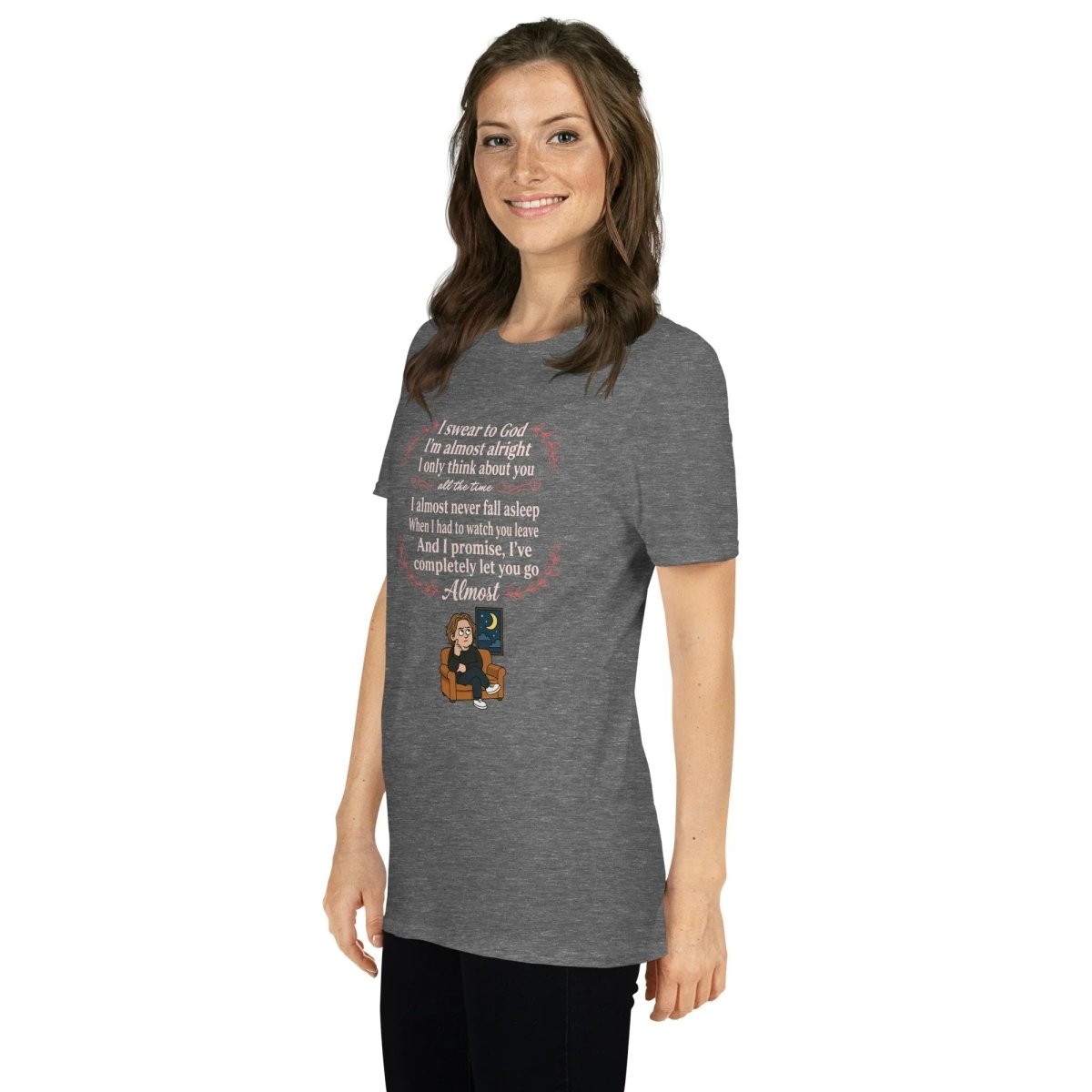 Lewis Capaldi "Almost Lyrics" Cotton Unisex T-Shirt | Fan Merch T-shirt Alcyone213k