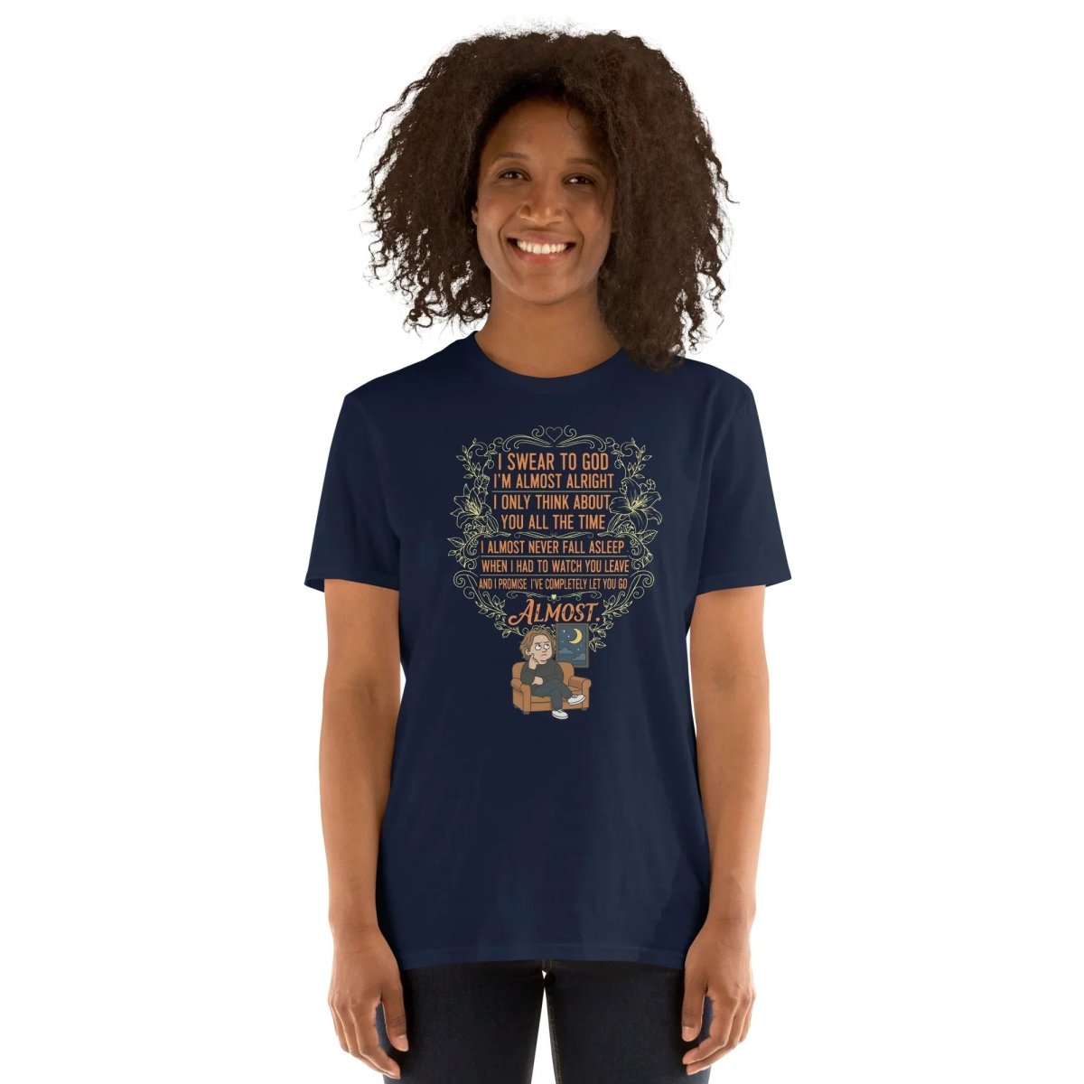 Lewis Capaldi Lyrics T-Shirt | Unisex Cotton Short Sleeve Tee T-shirt Alcyone213k