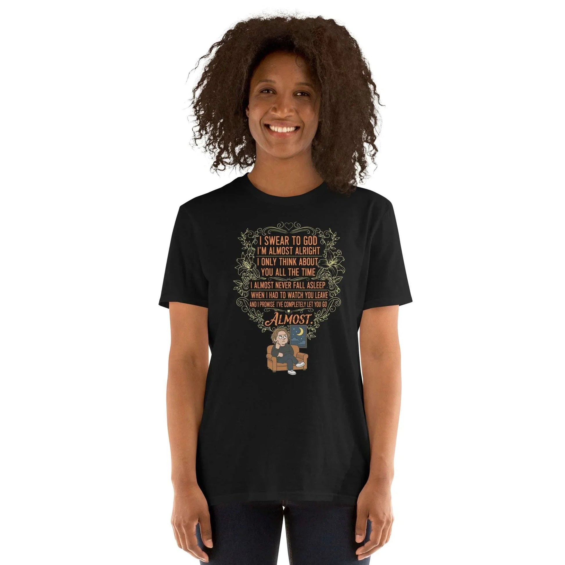 Lewis Capaldi Lyrics T-Shirt | Unisex Cotton Short Sleeve Tee T-shirt Alcyone213k