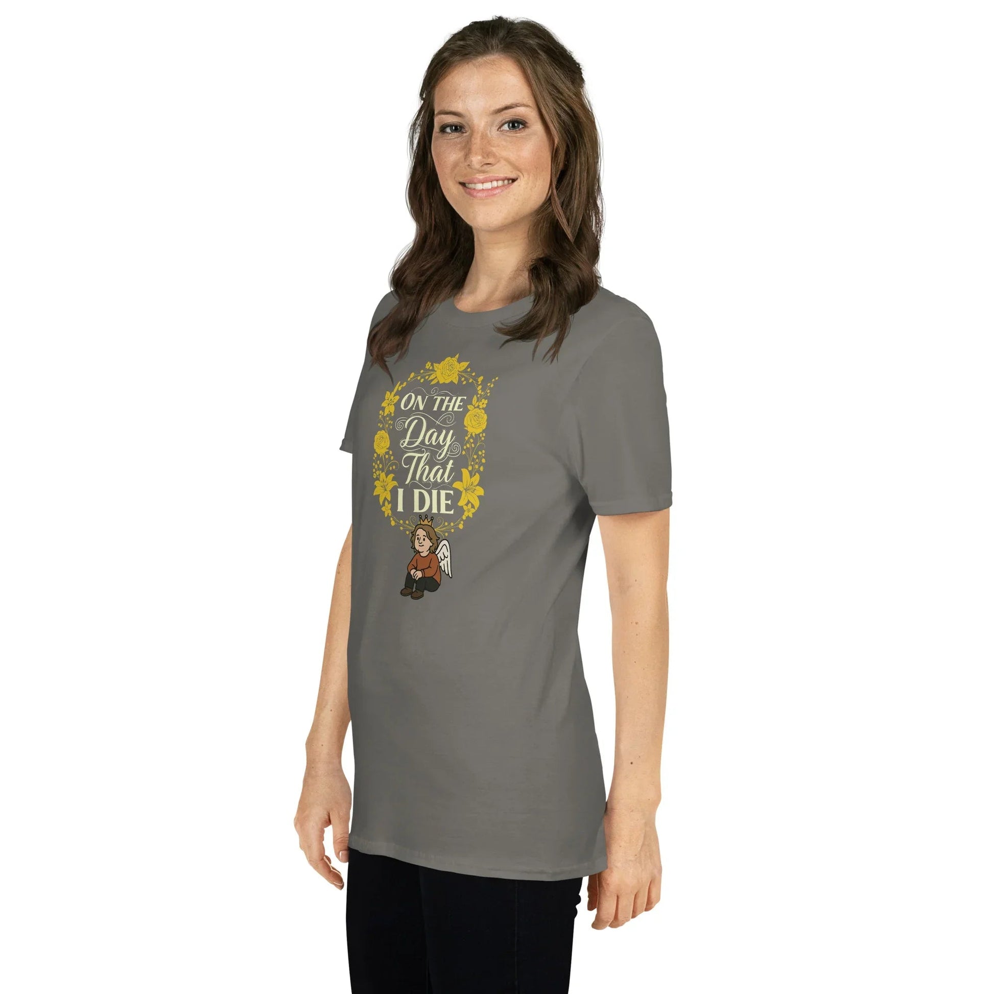 Lewis Capaldi "On The Day That I Die" Lyrics T-Shirt - Unisex Cotton Blend Tee T-shirt Alcyone213k