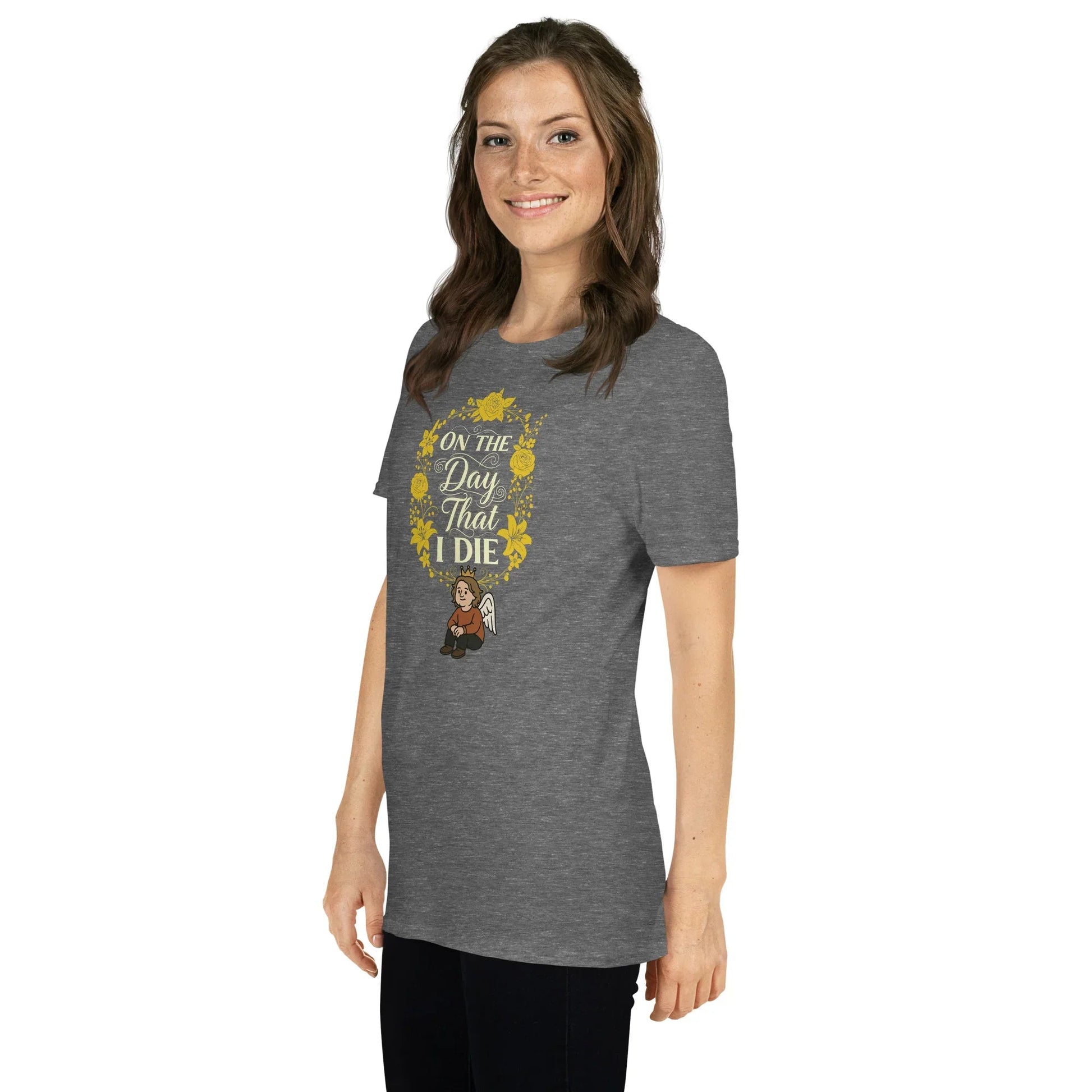 Lewis Capaldi "On The Day That I Die" Lyrics T-Shirt - Unisex Cotton Blend Tee T-shirt Alcyone213k