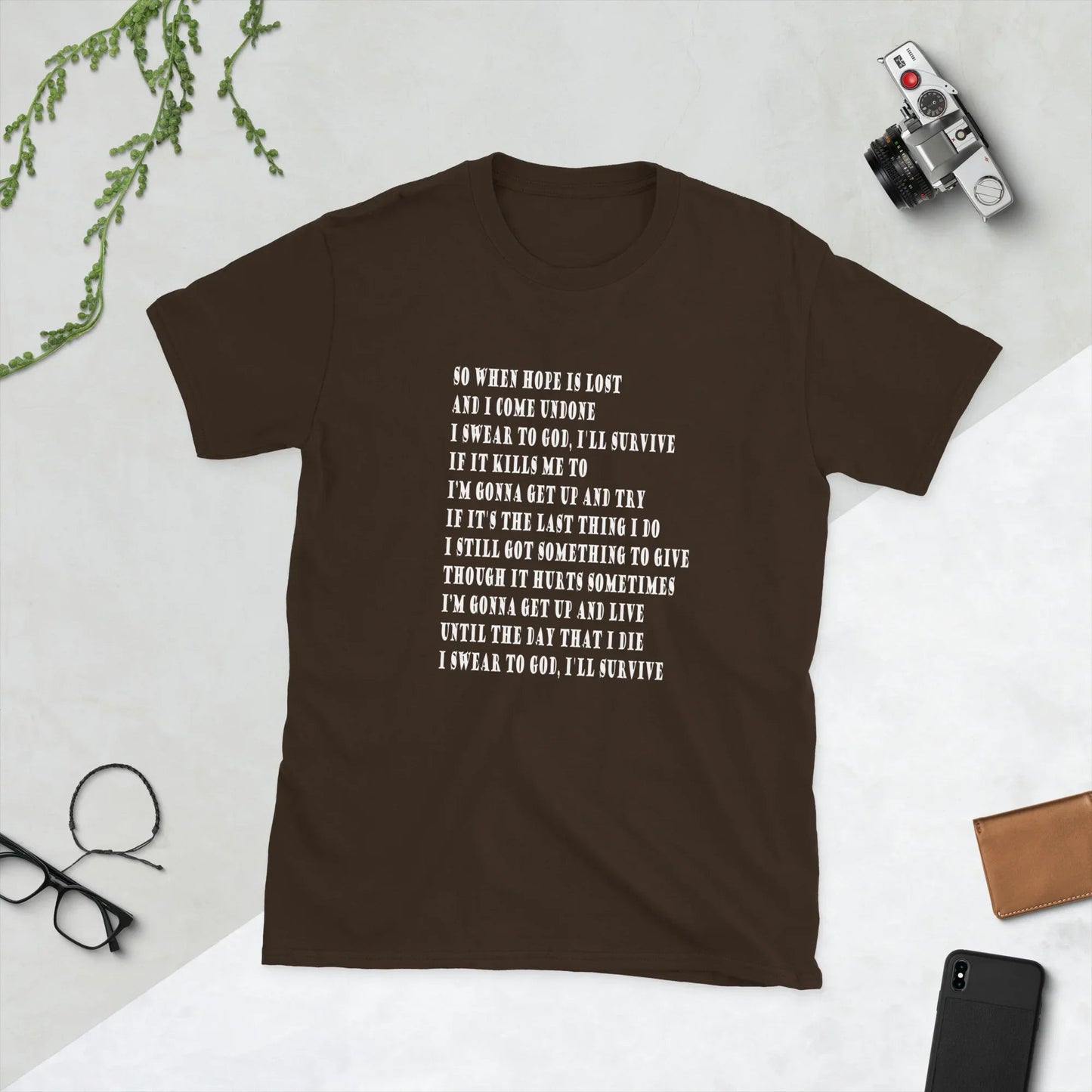 Lewis Capaldi "Survive" Lyrics T-Shirt | Unisex Music Tee by Alcyone213k T-shirt Alcyone213k