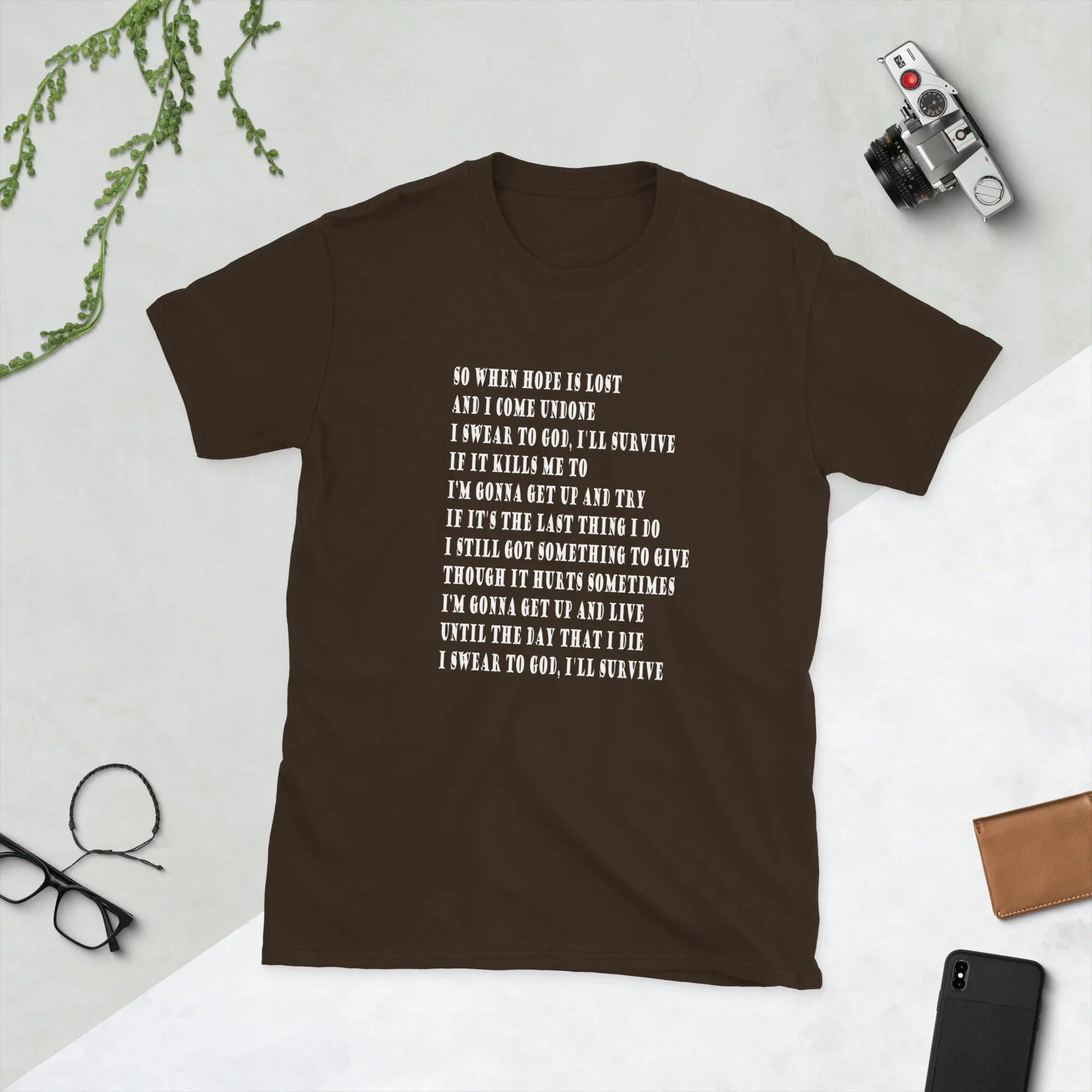 Lewis Capaldi "Survive" Lyrics T-Shirt | Unisex Music Tee by Alcyone213k T-shirt Alcyone213k