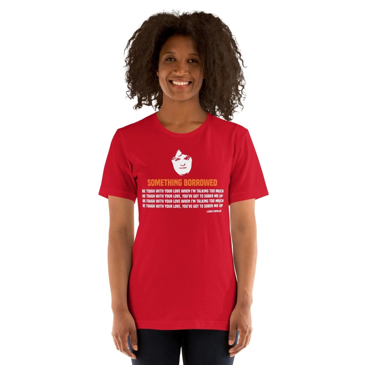 Lewis Capaldi Lyrics T-Shirt | Unisex Cotton Comfort | Something Borrowed Design - Alcyone213k