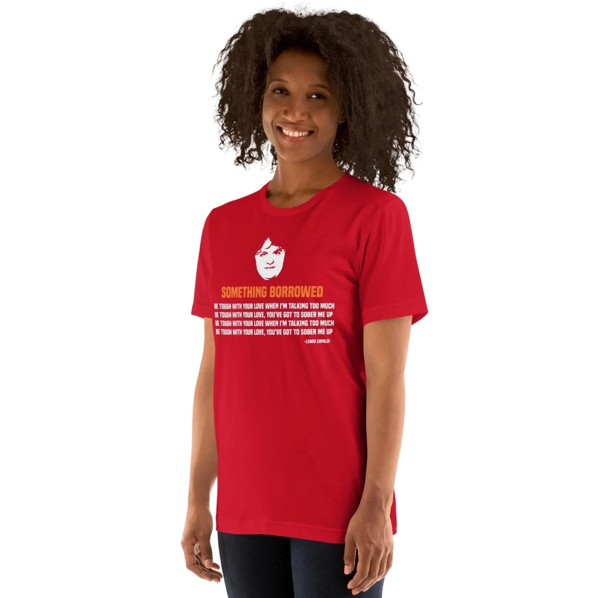 Lewis Capaldi Lyrics T-Shirt | Unisex Cotton Comfort | Something Borrowed Design - Alcyone213k