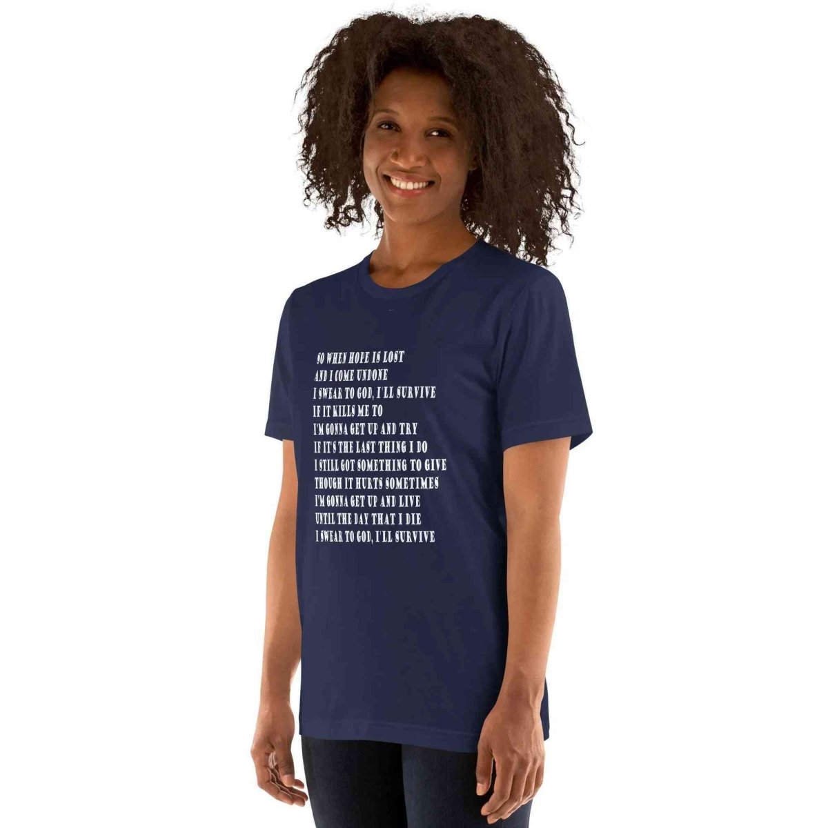 Lewis Capaldi "Survive" Lyric T-Shirt | Unisex Cotton Tee Alcyone213k