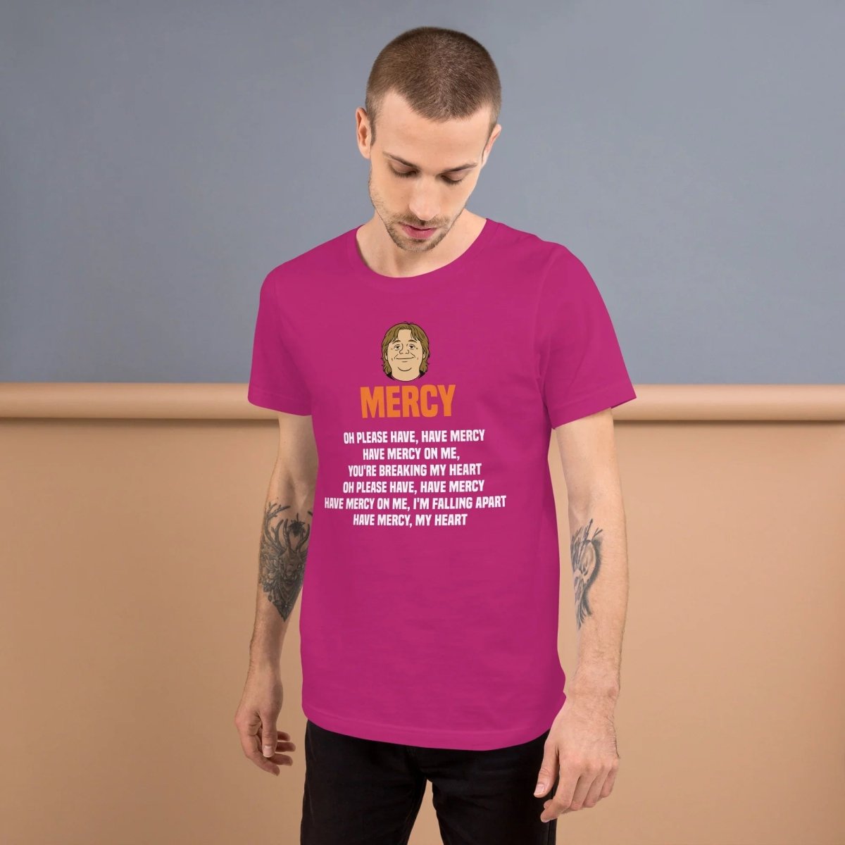 Lewis Capaldi Mercy Lyrics T-Shirt | Unisex Cotton Fan Merch Alcyone213k