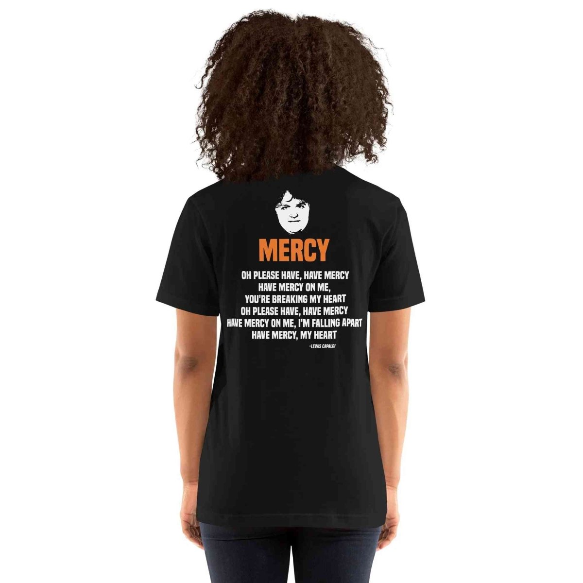 Lewis Capaldi Mercy Lyrics T-Shirt | Unisex Cotton Fan Tee Alcyone213k