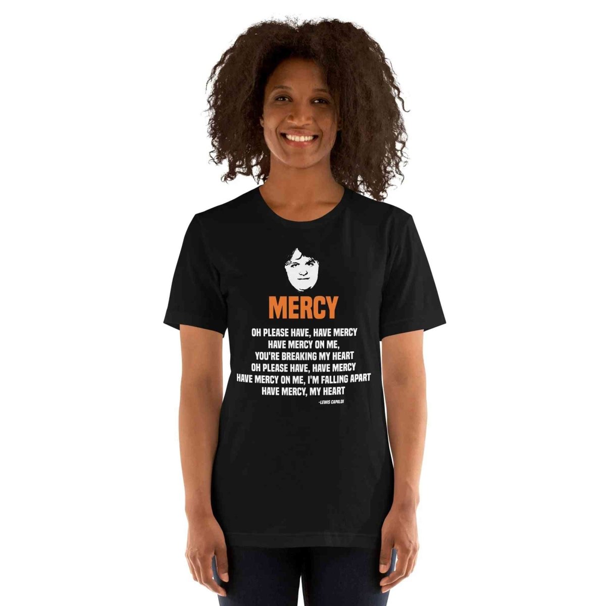 Lewis Capaldi Mercy Lyrics T-Shirt | Unisex Cotton Fan Tee Alcyone213k