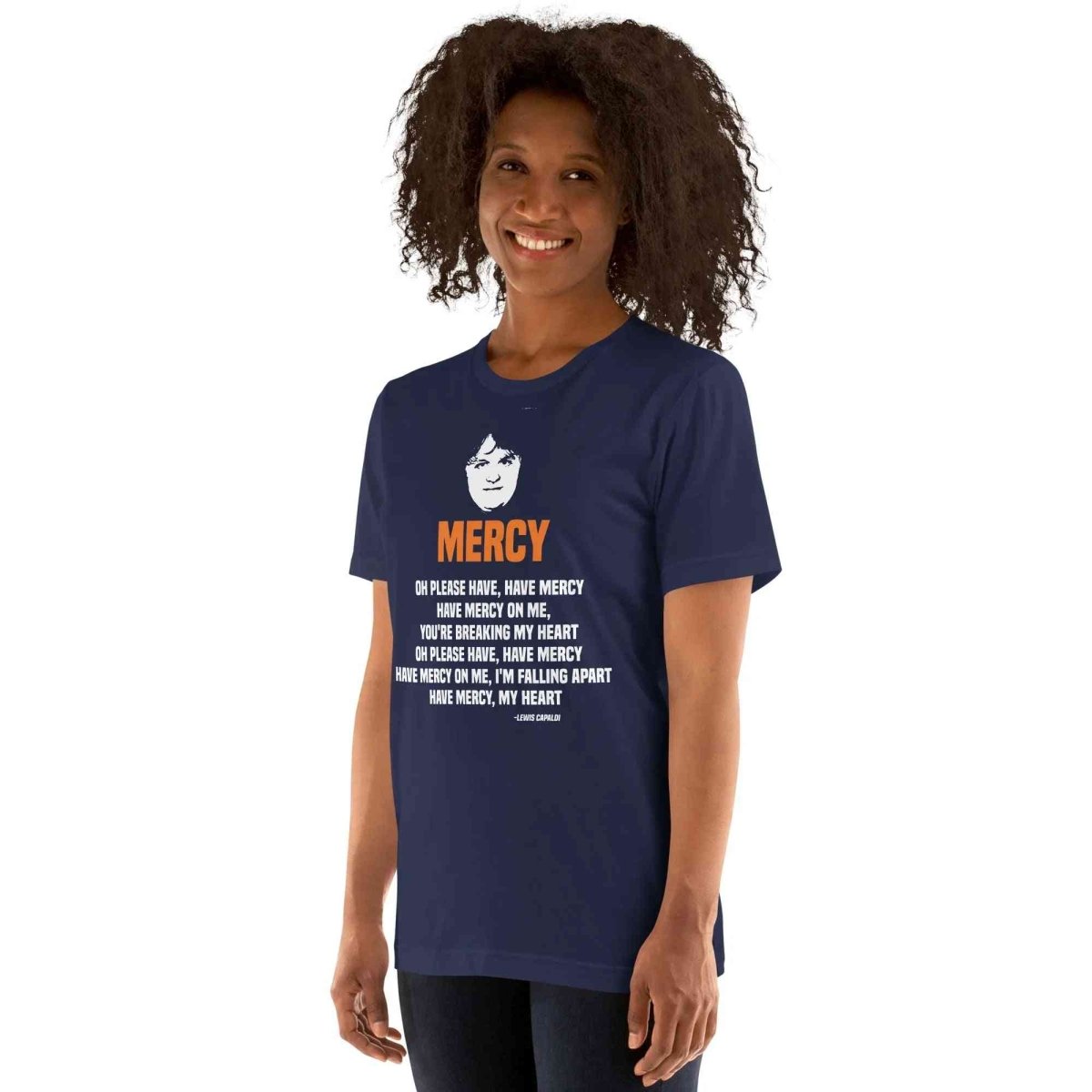 Lewis Capaldi Mercy Lyrics T-Shirt | Unisex Cotton Fan Tee Alcyone213k