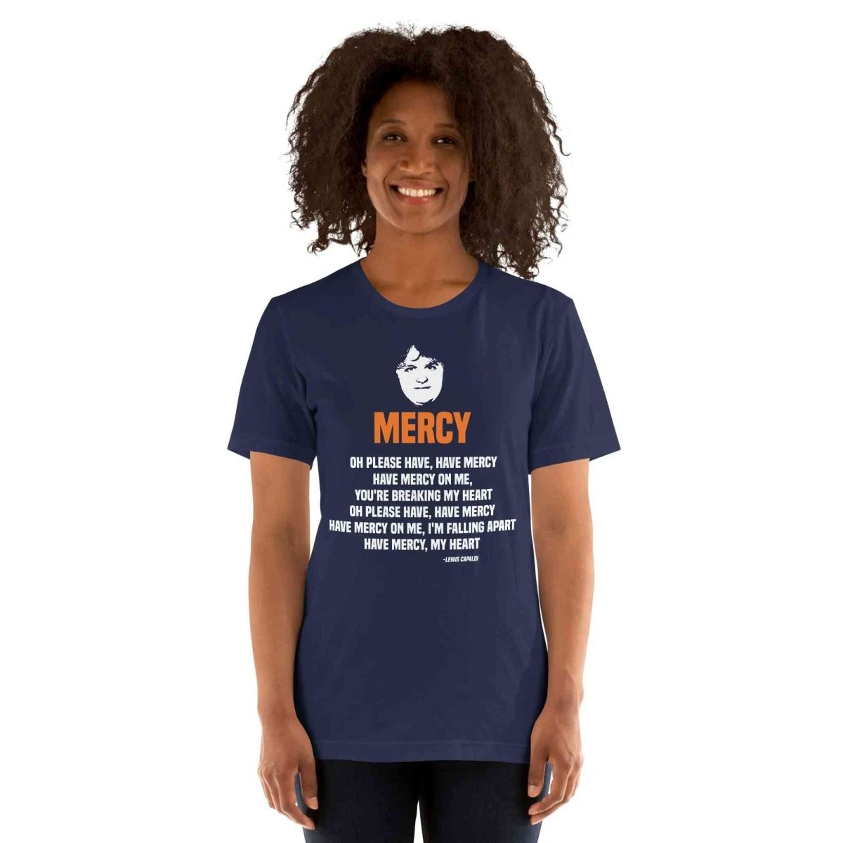 Lewis Capaldi Mercy Lyrics T-Shirt | Unisex Cotton Fan Tee Alcyone213k