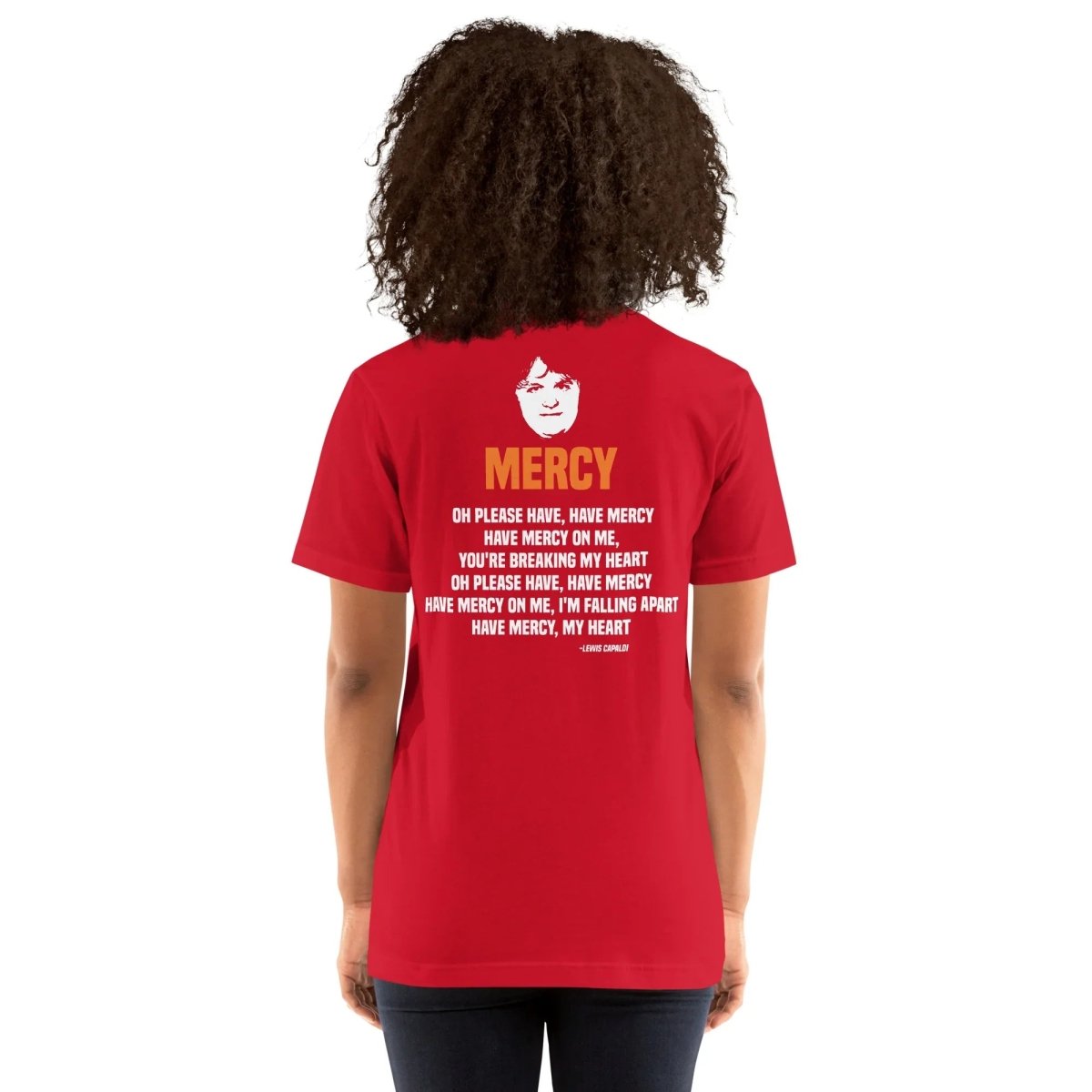 Lewis Capaldi Mercy Lyrics T-Shirt | Unisex Cotton Fan Tee Alcyone213k