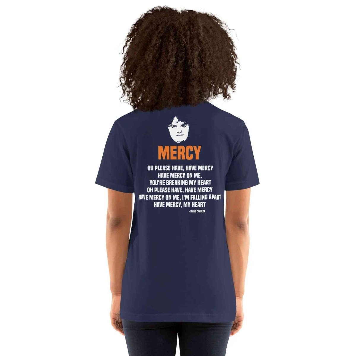 Lewis Capaldi Mercy Lyrics T-Shirt | Unisex Cotton Fan Tee Alcyone213k
