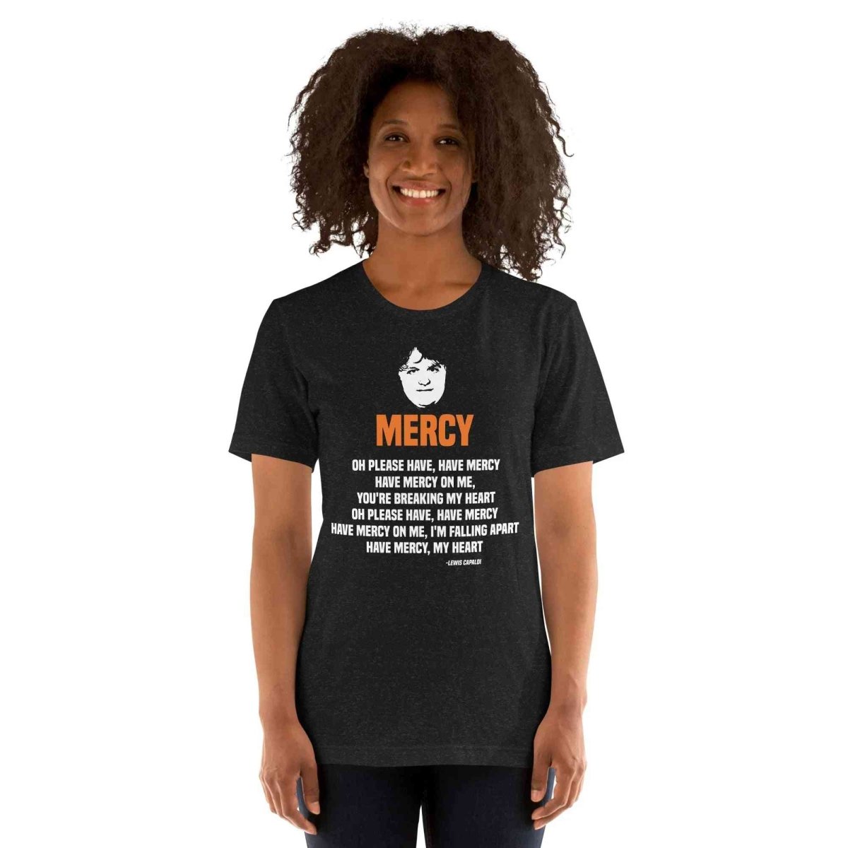 Lewis Capaldi Mercy Lyrics T-Shirt | Unisex Cotton Fan Tee Alcyone213k