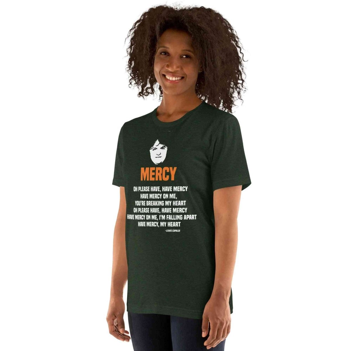 Lewis Capaldi Mercy Lyrics T-Shirt | Unisex Cotton Fan Tee Alcyone213k
