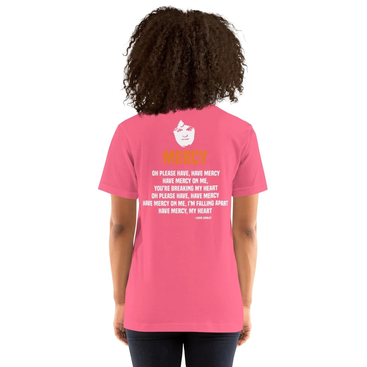 Lewis Capaldi Mercy Lyrics T-Shirt | Unisex Cotton Fan Tee Alcyone213k