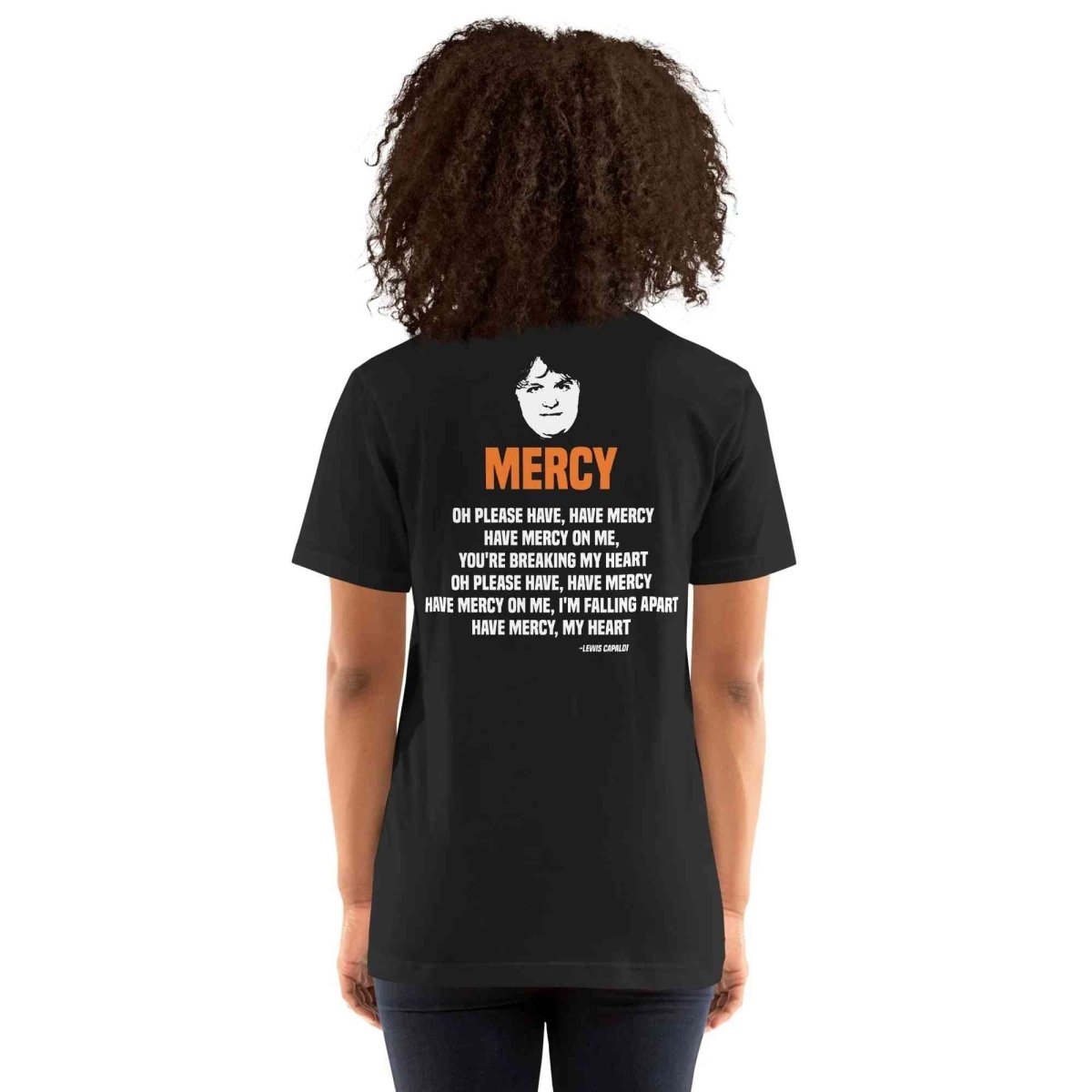 Lewis Capaldi Mercy Lyrics T-Shirt | Unisex Cotton Fan Tee Alcyone213k