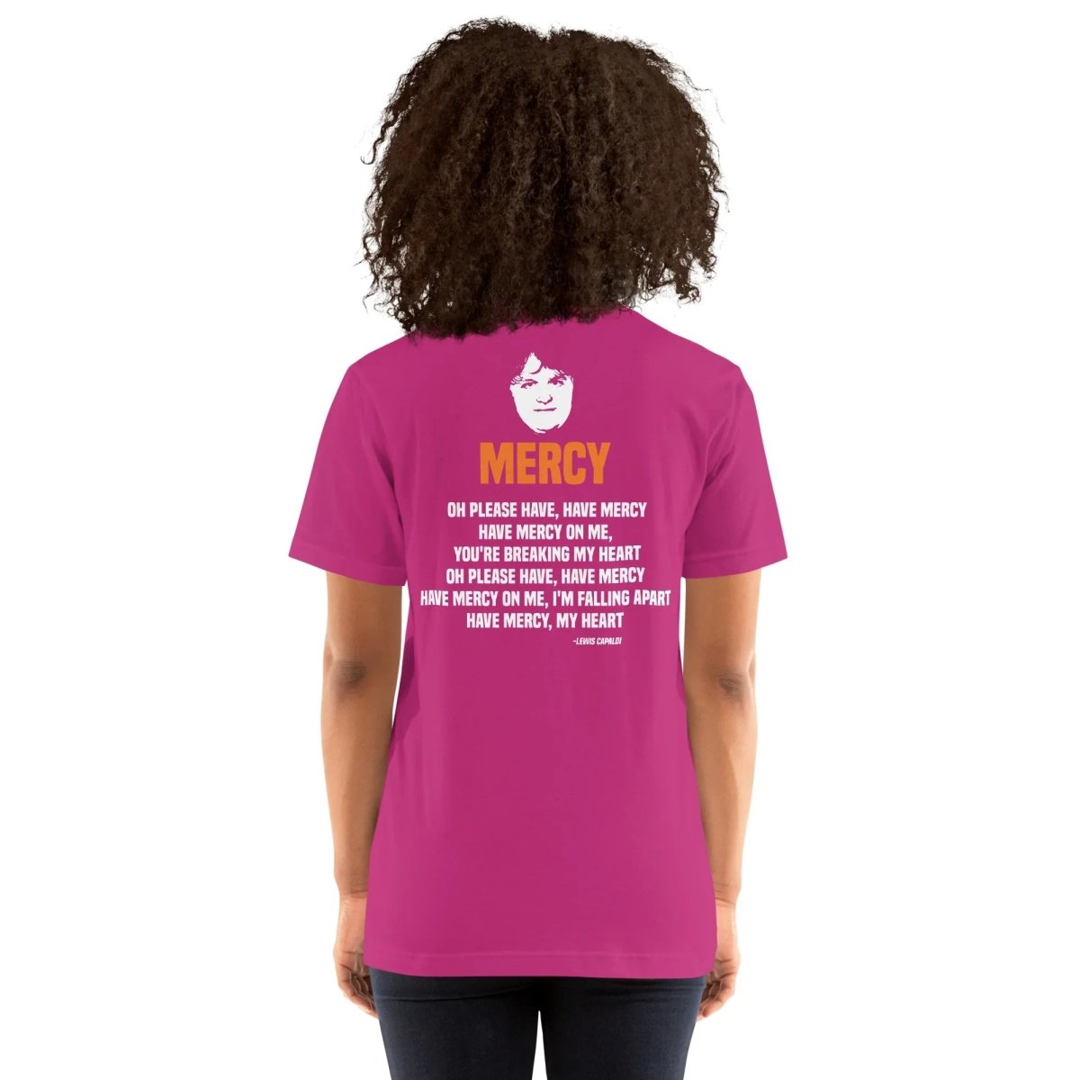 Lewis Capaldi Mercy Lyrics T-Shirt | Unisex Cotton Fan Tee Alcyone213k