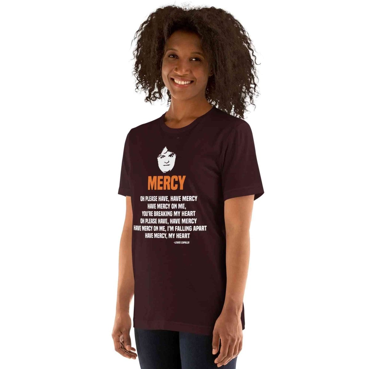 Lewis Capaldi Mercy Lyrics T-Shirt | Unisex Cotton Fan Tee Alcyone213k