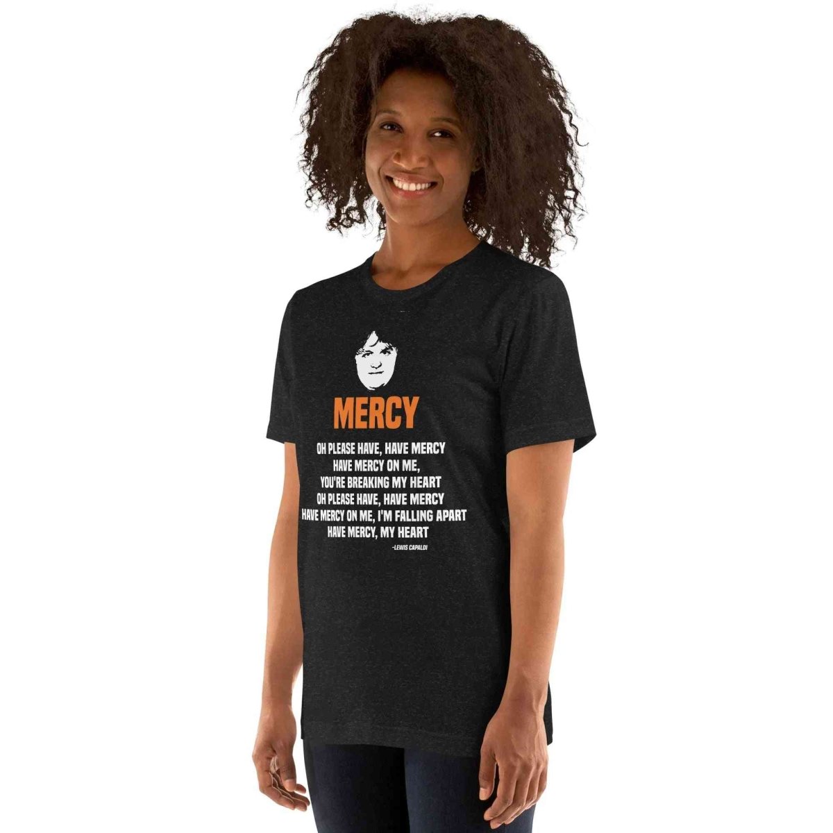 Lewis Capaldi Mercy Lyrics T-Shirt | Unisex Cotton Fan Tee Alcyone213k