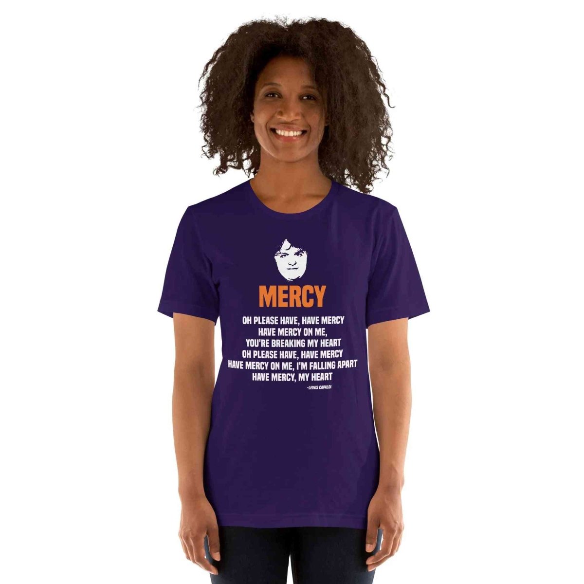 Lewis Capaldi Mercy Lyrics T-Shirt | Unisex Cotton Fan Tee Alcyone213k
