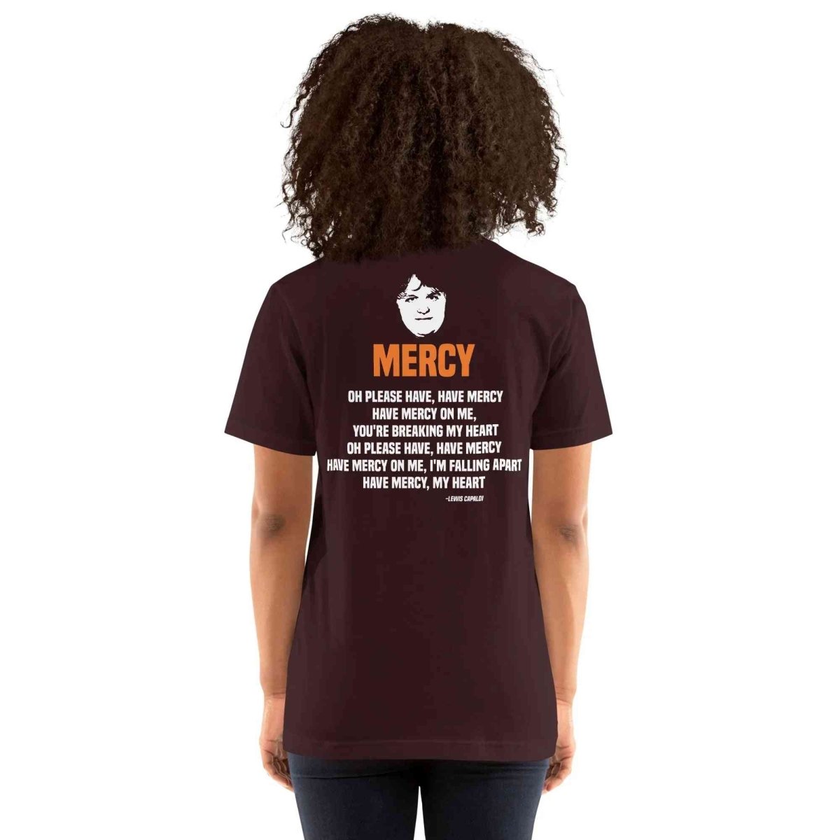 Lewis Capaldi Mercy Lyrics T-Shirt | Unisex Cotton Fan Tee Alcyone213k